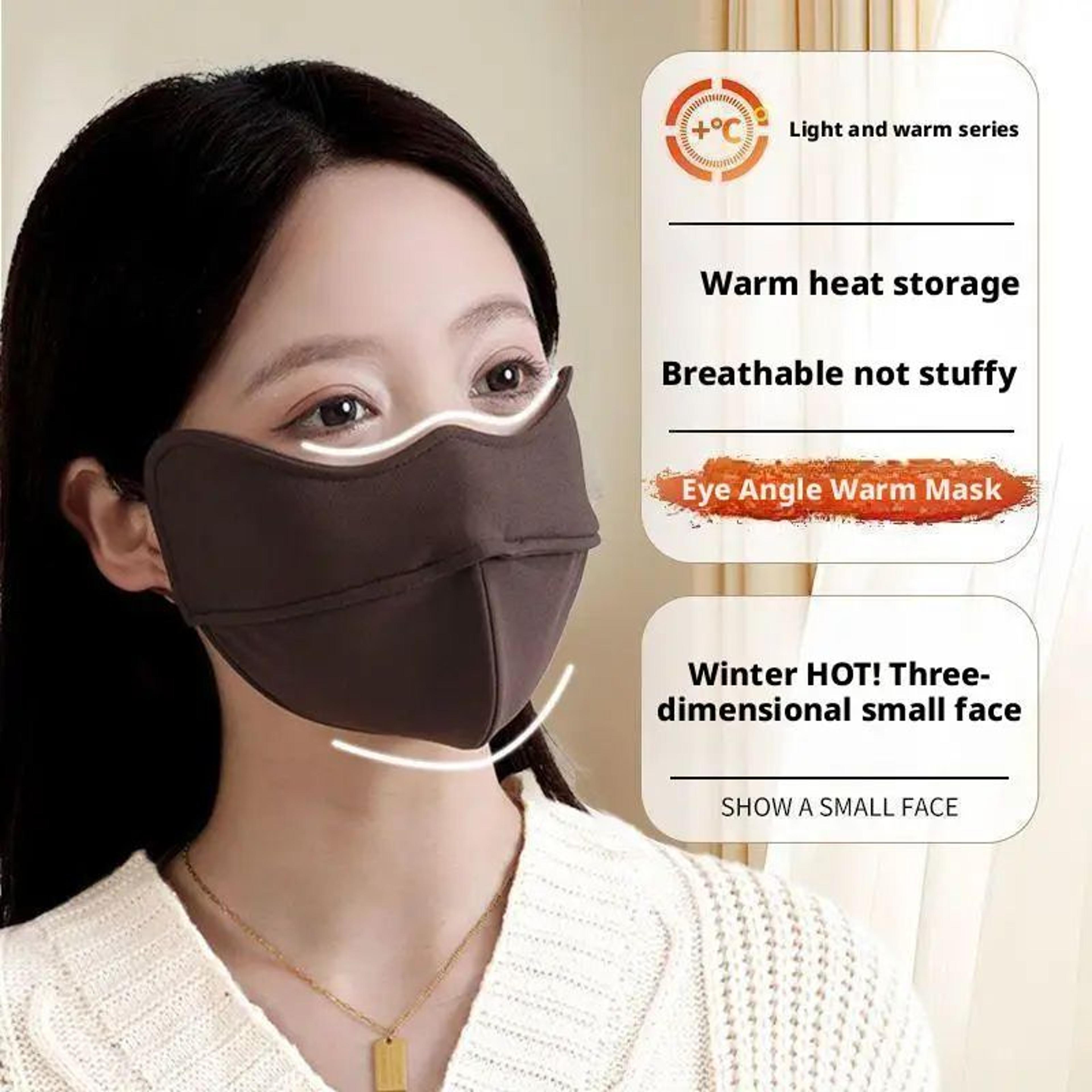 Unisex Winter Windproof Thermal Fleece Face Mask  Warm EarHanging Reusable Cover For Cycling  Outdo 3