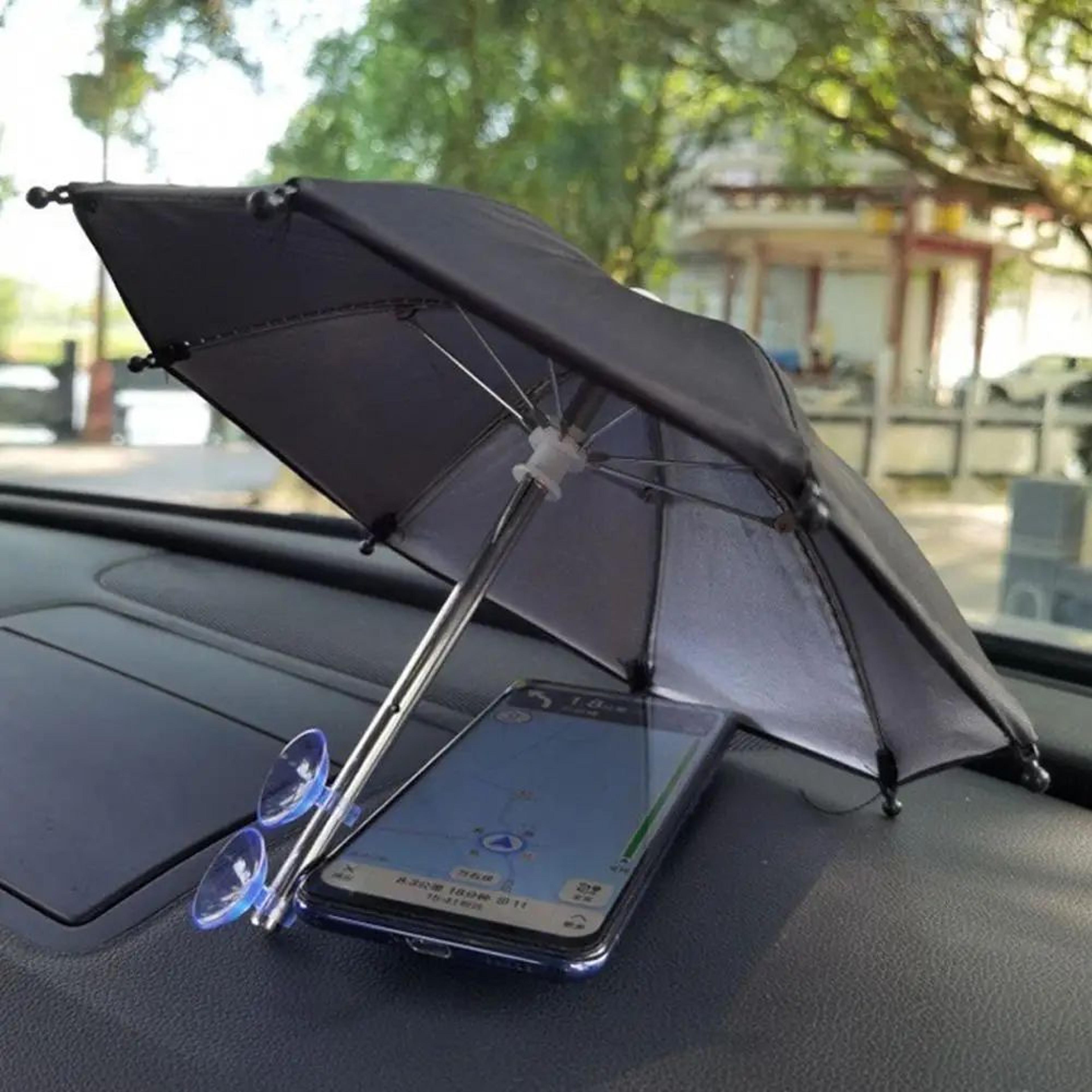 Portable Mini Umbrella Phone Stand  Waterproof Sun  Rain Shade Holder For Smartphones Universal Out 1