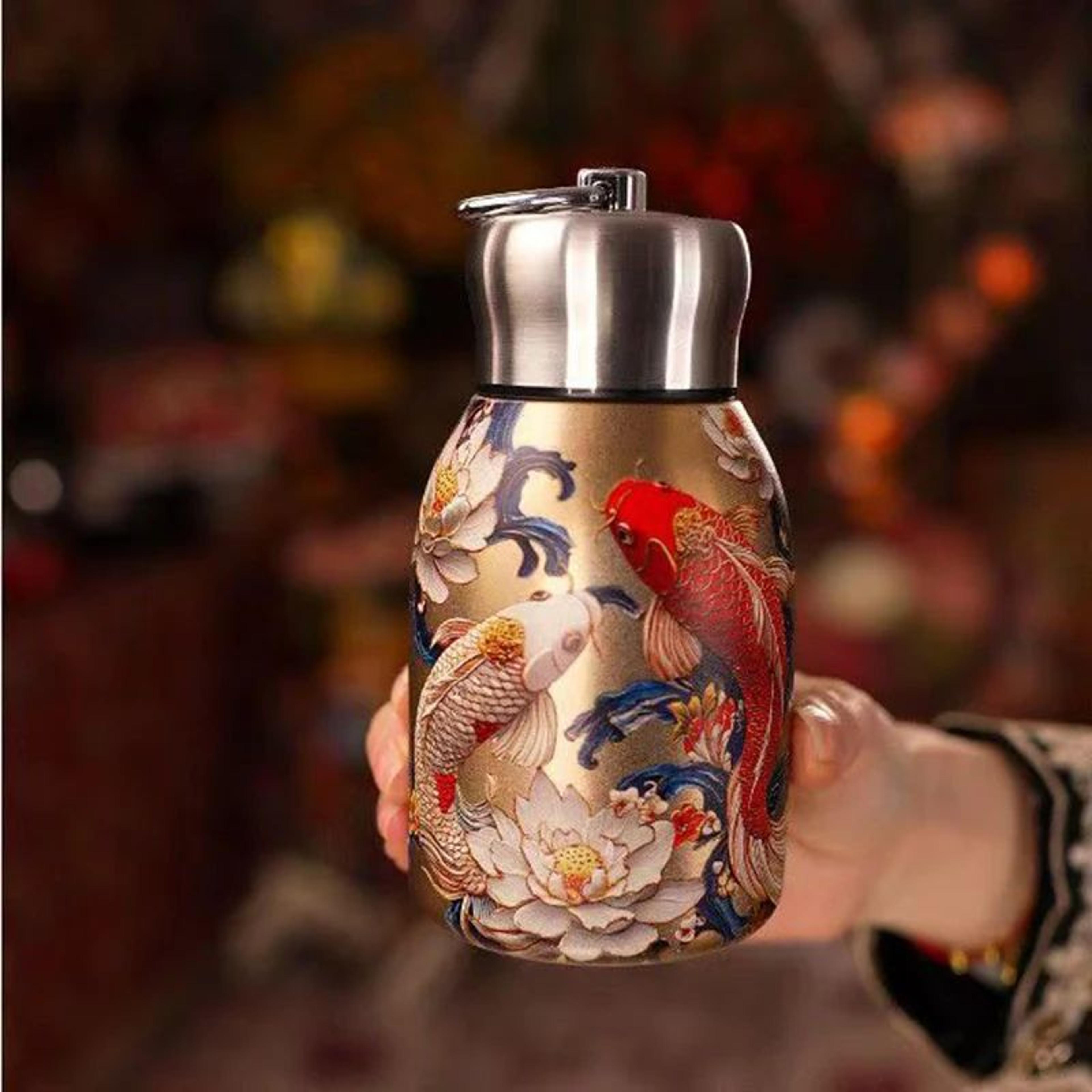 10 Oz Retro Peacock Vacuum Insulated Thermos Cup  316 Stainless Steel DoubleLayer Travel Tumbler Mu 2