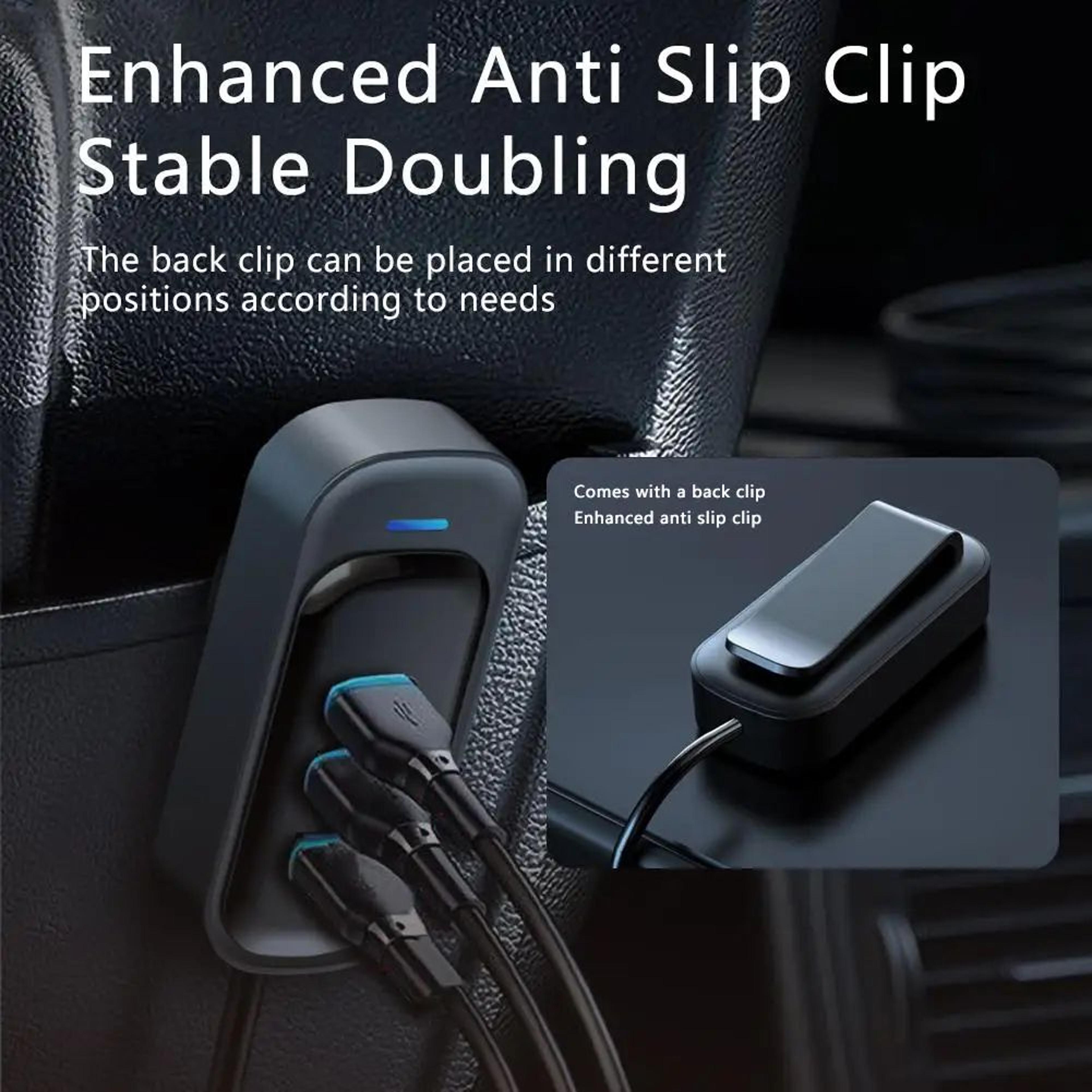 48W 6Port Car Charger With USBC PD Fast Charging  MultiDevice Cigarette Lighter Adapter With RGB Li 5