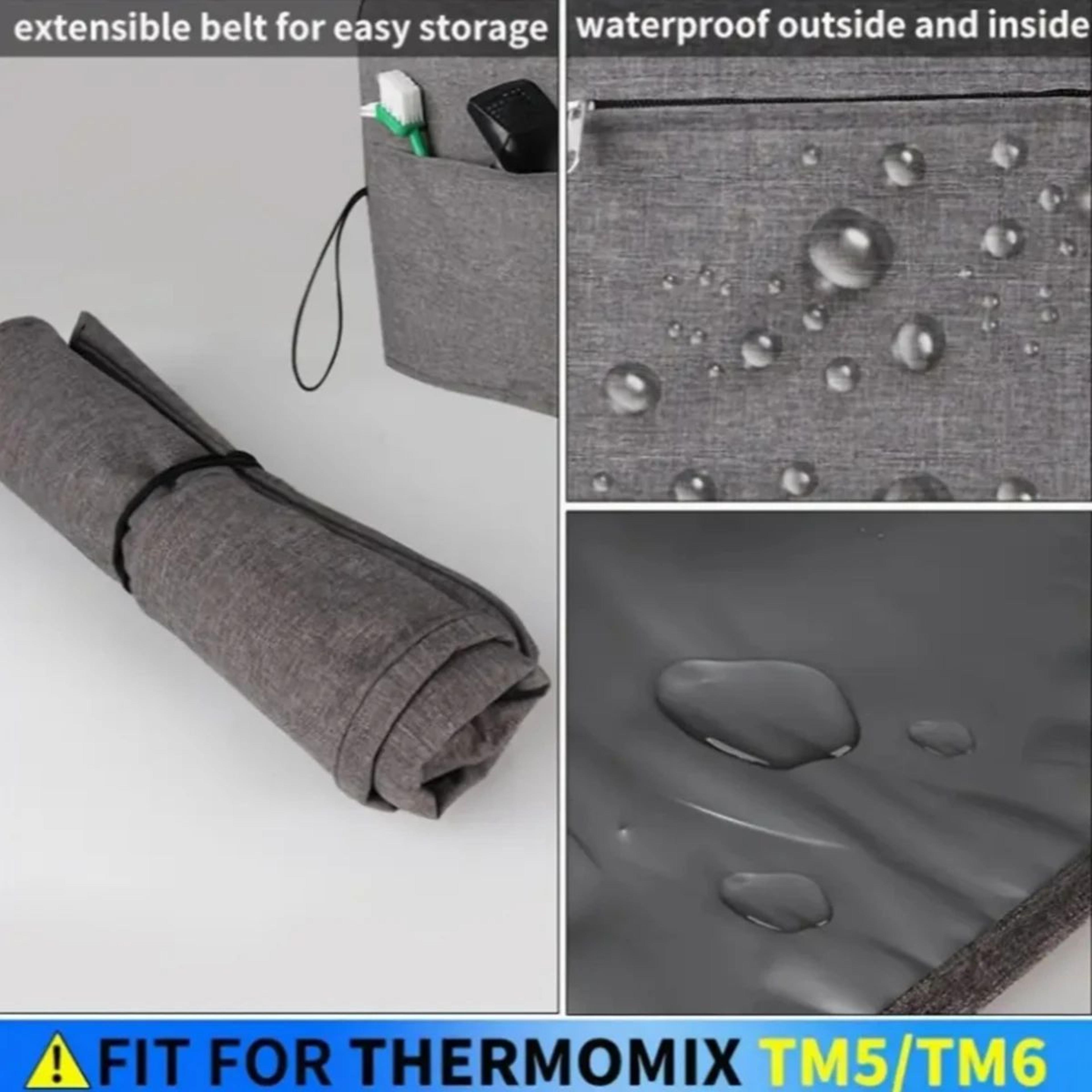 Thermomix TM6TM5 DoubleLayer Oxford Cloth Dust Cover  Thickened Protective Case With Side Storage P 3