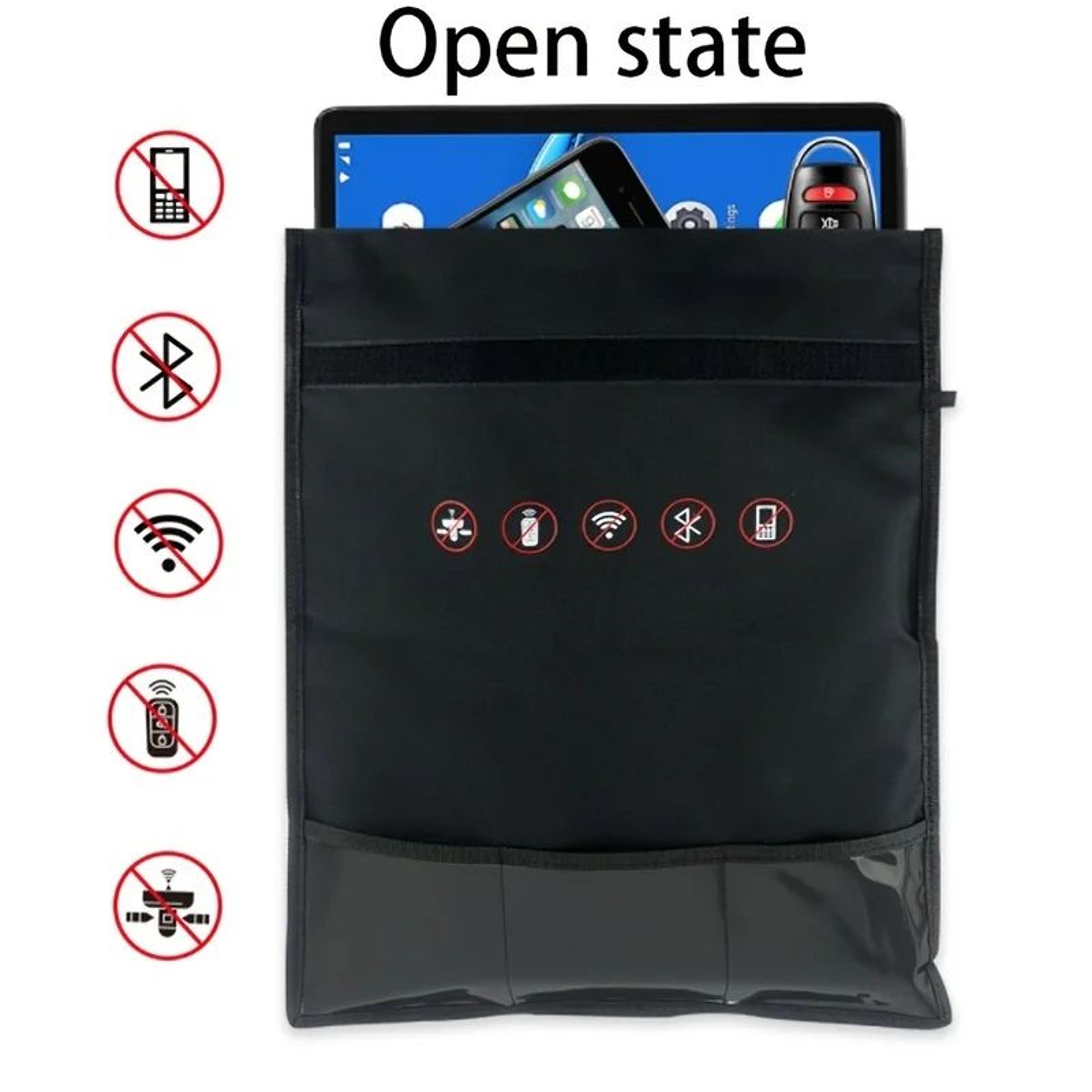 RFID Signal Blocking Faraday Bag Set  AntiTheft Car Key Shield  RadiationProof Phone Privacy Wallet 0
