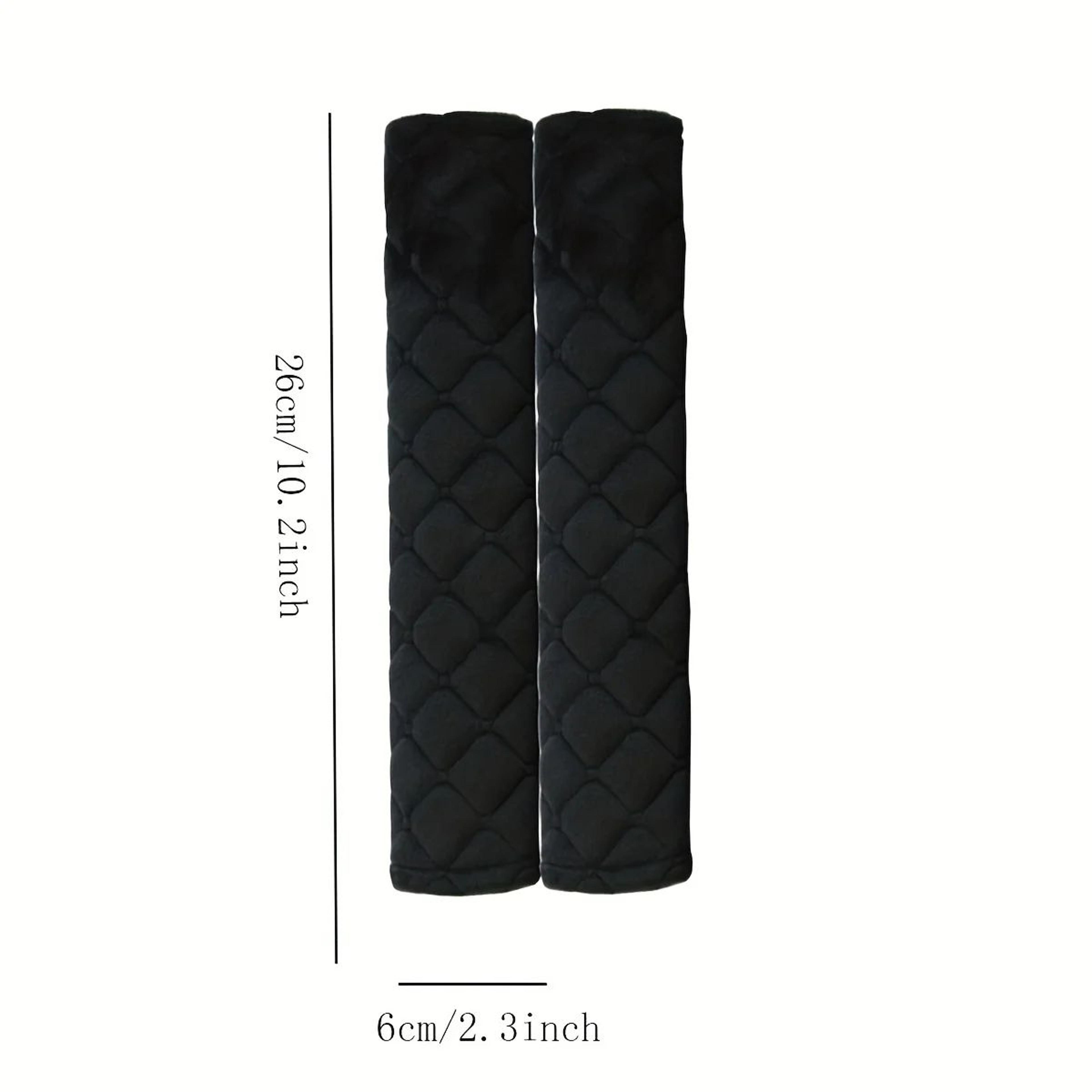 Soft Plush Seat Belt Shoulder Pad  Extended Comfort Car Safety Strap Cover Solid Color Cushion Prot 1