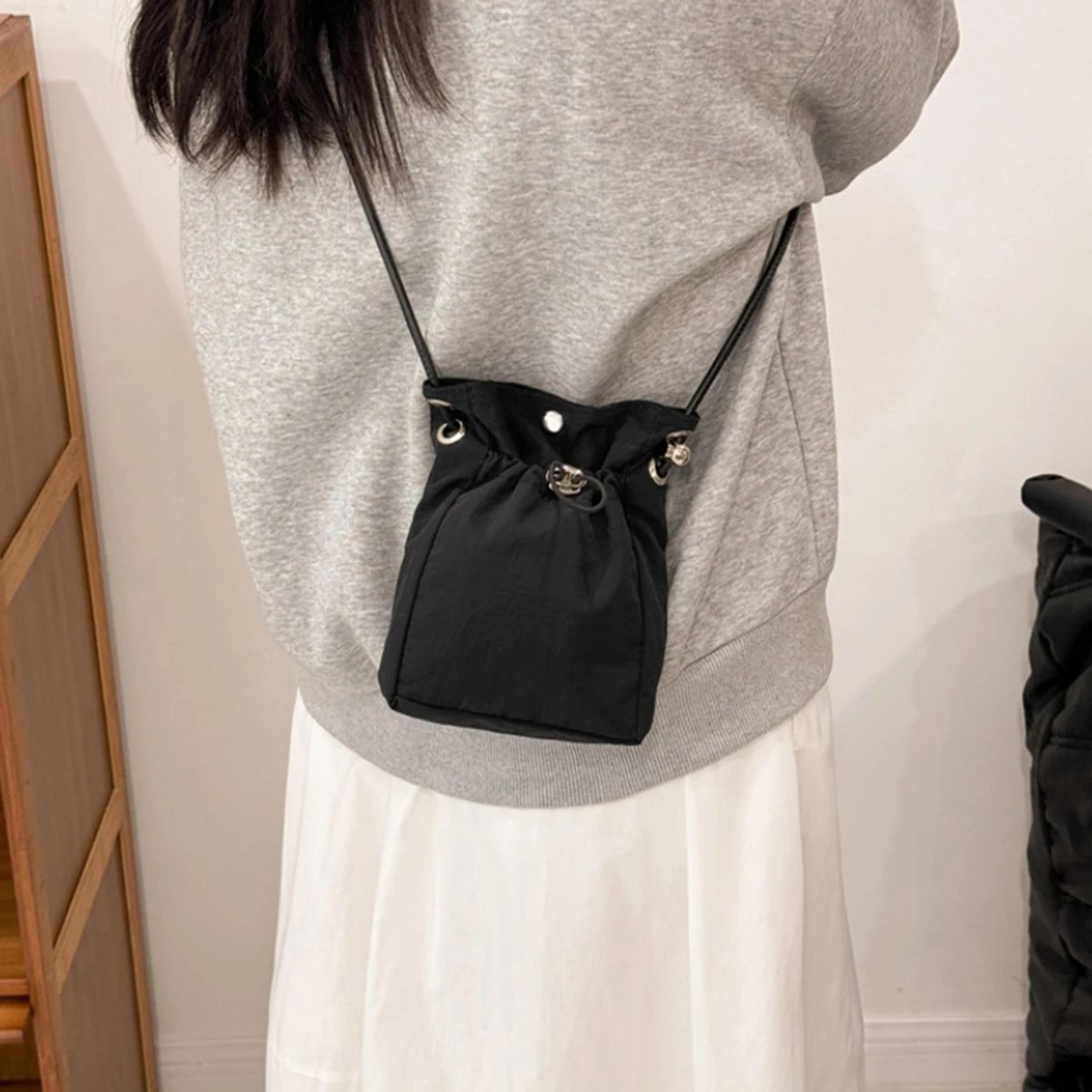 Soft Nylon Mini Crossbody Phone Bag  Multifunction Square Shoulder Purse Wallet Lightweight Messeng 5