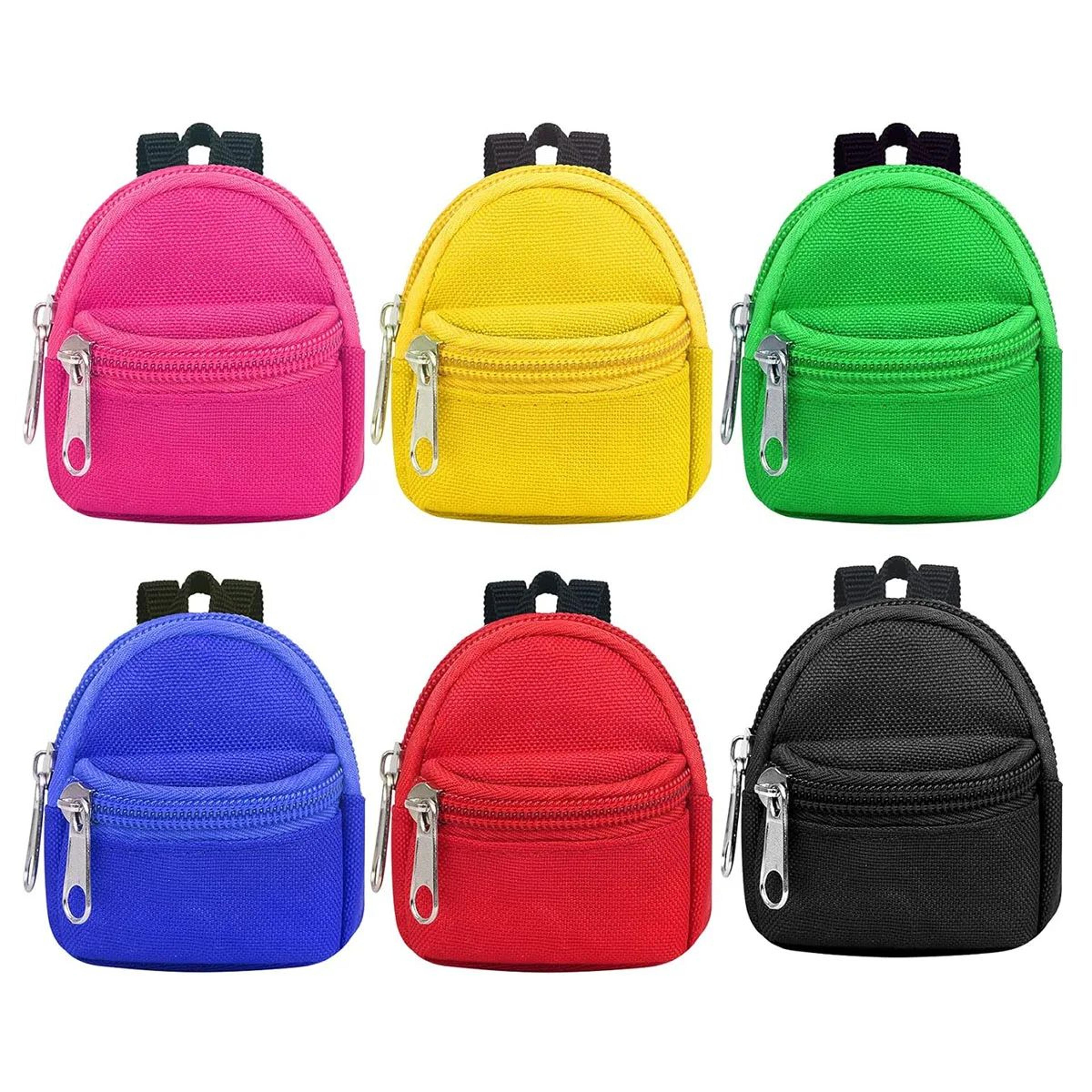 Mini Backpack Coin Purse Keychain  DoubleZipper Small Wallet Pendant Bag For Keys Coins  Cute Bag D 0