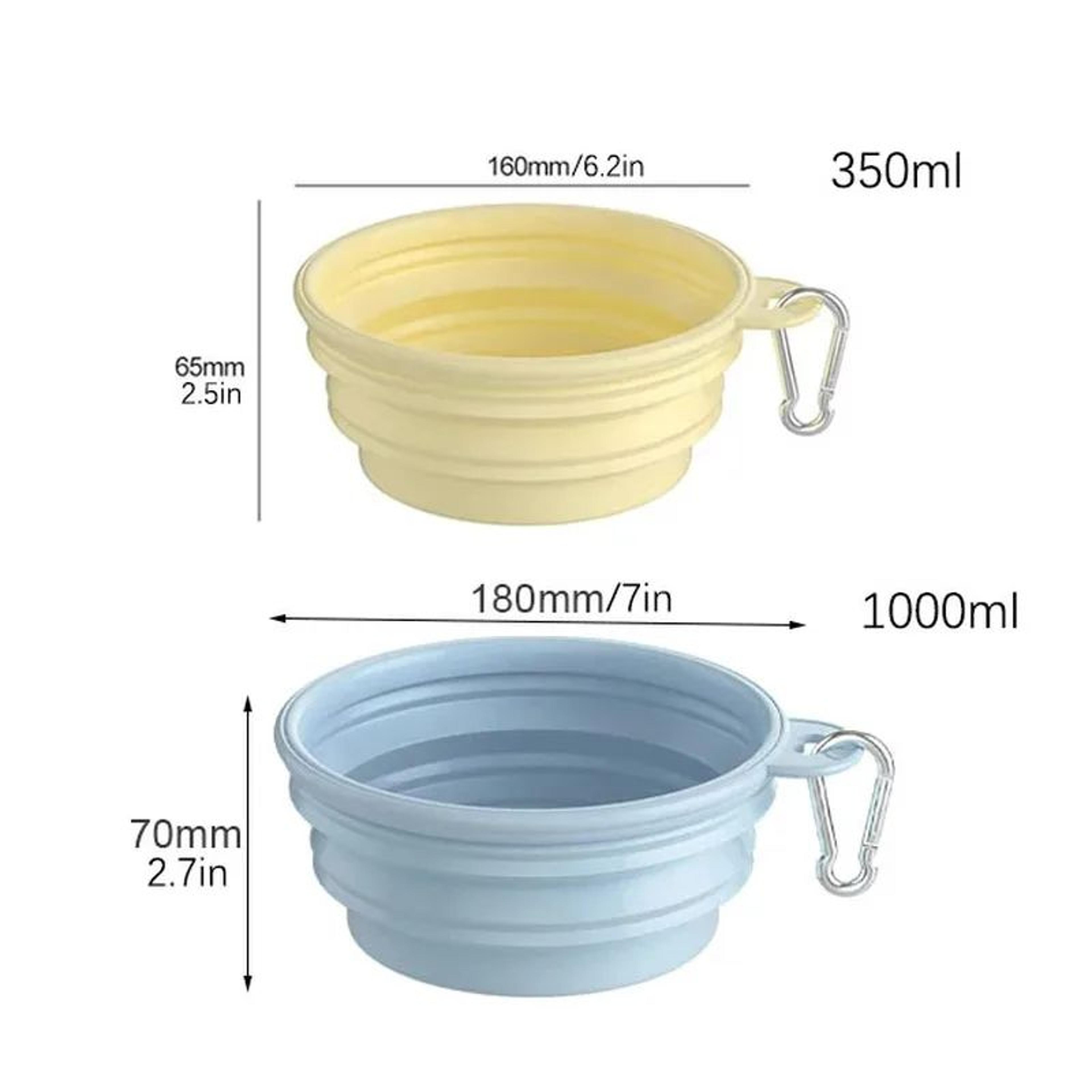 Collapsible Silicone Dog Bowl  Folding Travel Pet Food  Water Dish For Dogs Cats  Puppies Portable  4