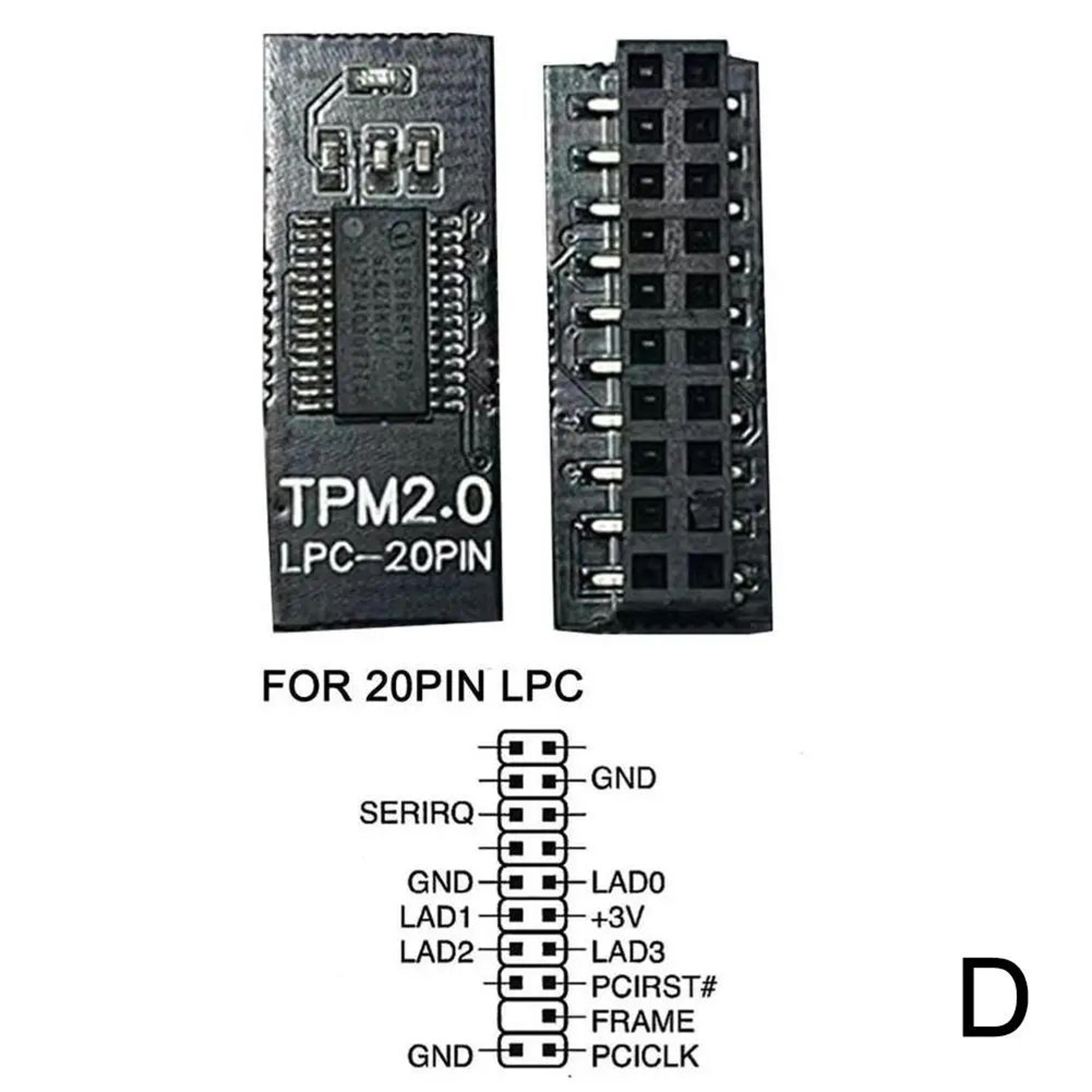 TPM 20 Encryption Security Module  121418201 Pin Trusted Platform Module For MultiBrand Motherboard 9