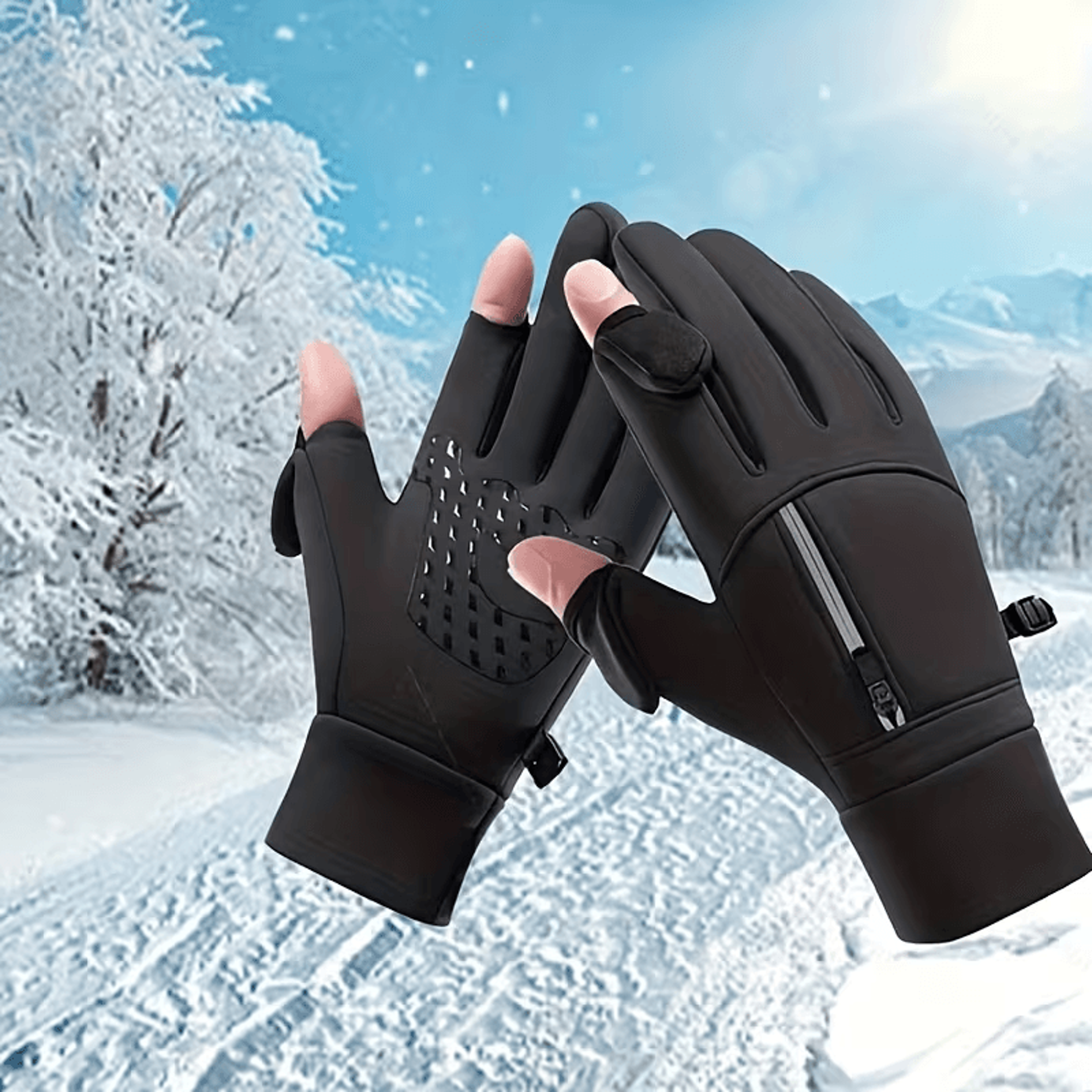 flip open gloves for driving in cold weather