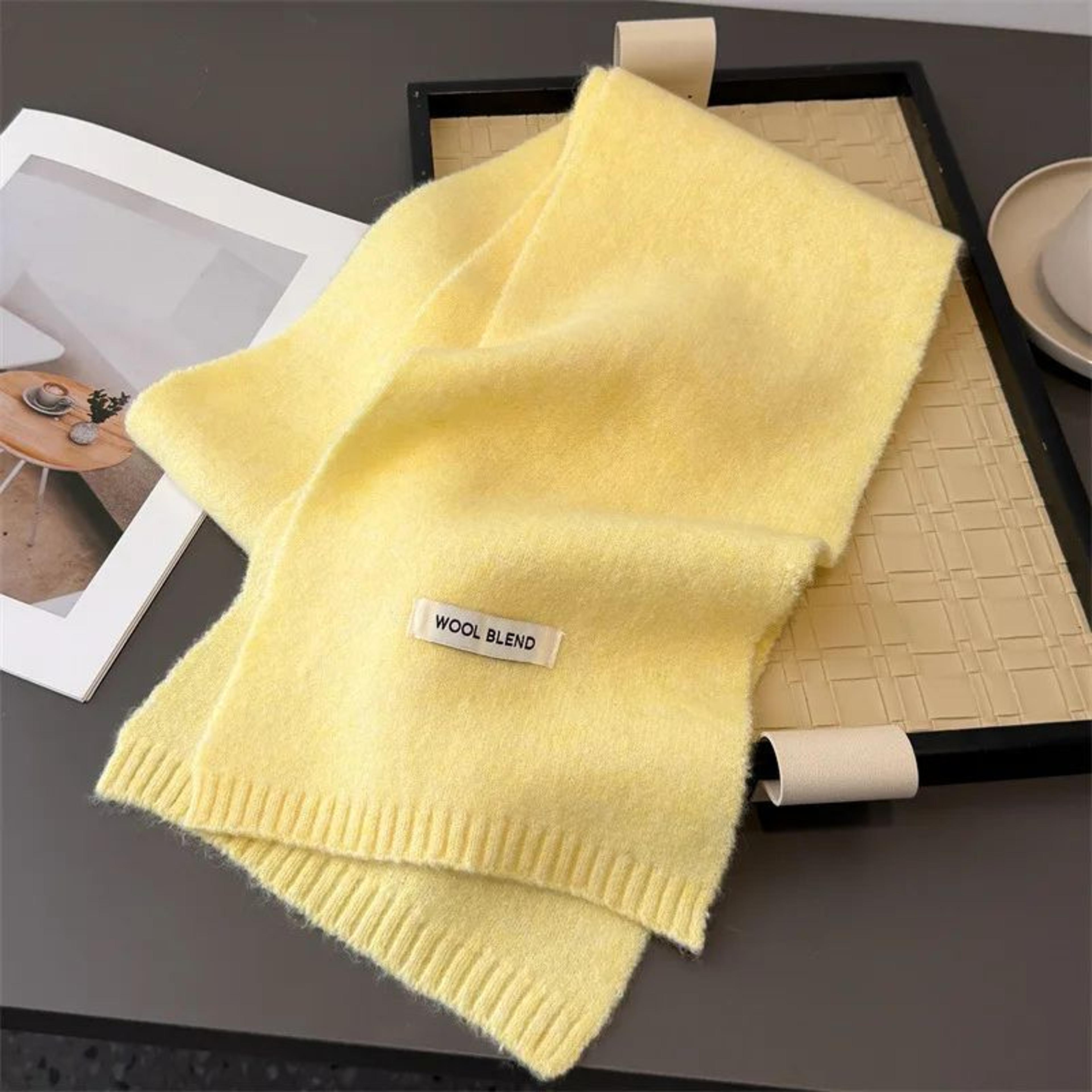 soft scarf for women paired with long coat