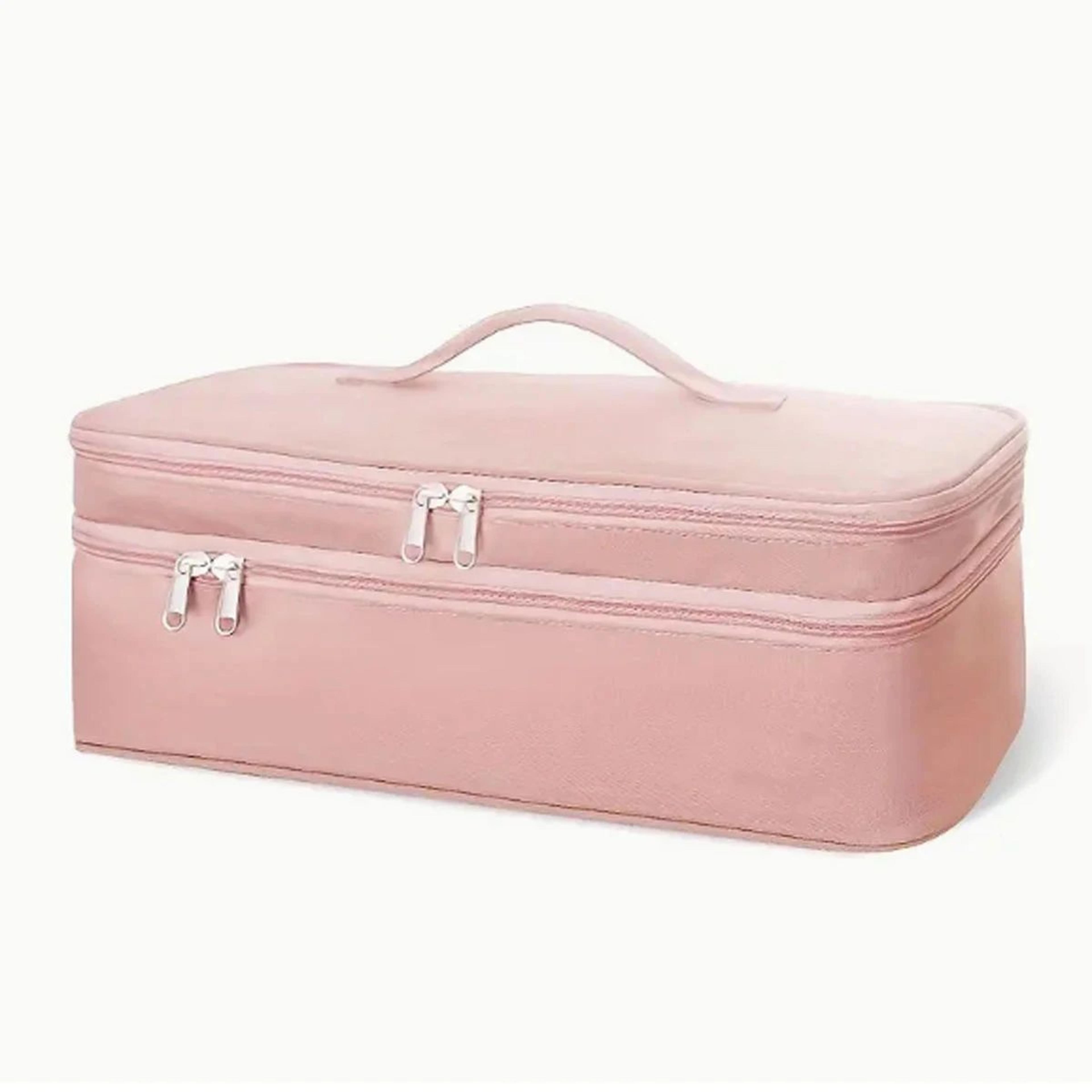 Portable DoubleLayer Hair Tool Storage Bag  Large Capacity Hair Dryer  Curling Iron Travel Organize 4