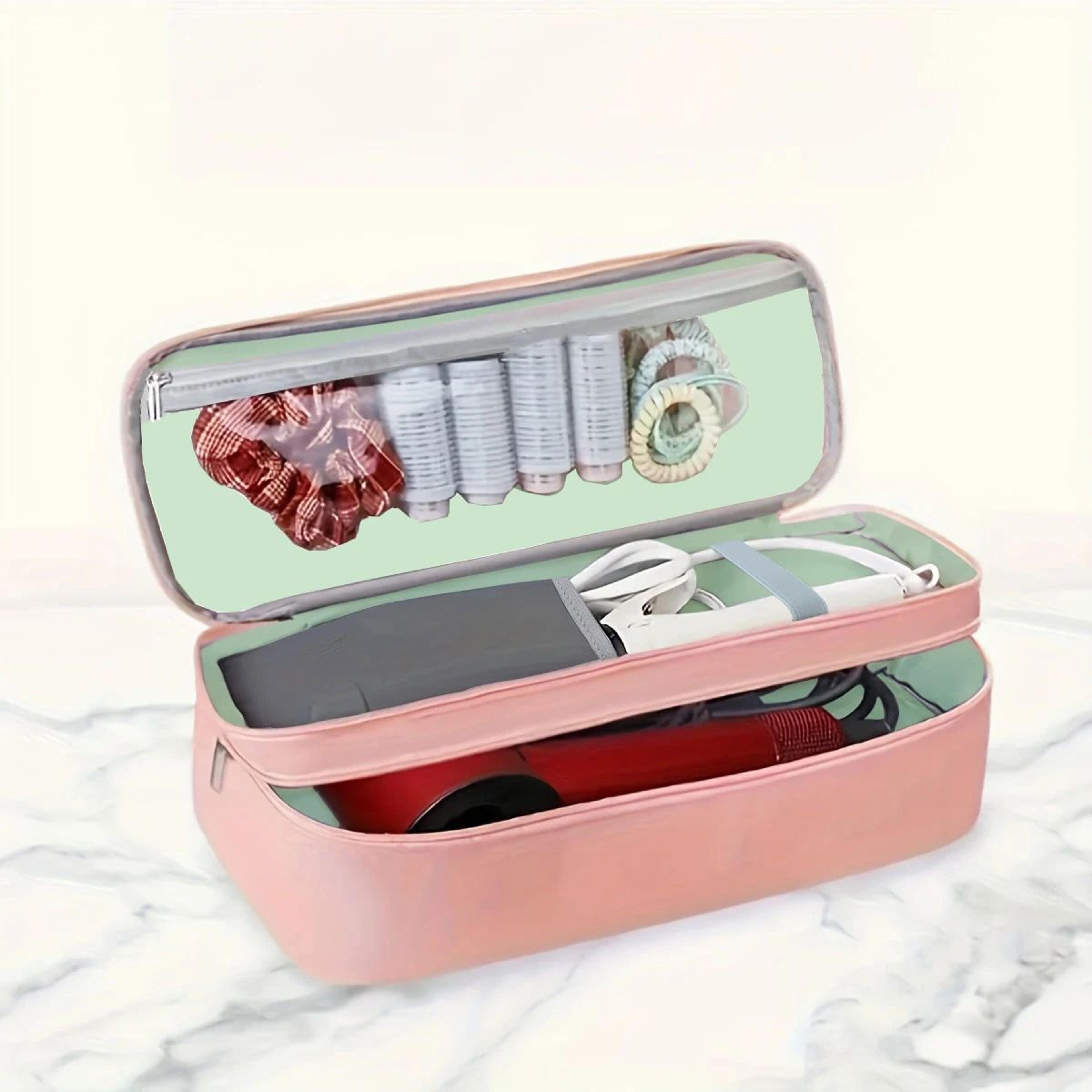 Portable DoubleLayer Hair Tool Storage Bag  Large Capacity Hair Dryer  Curling Iron Travel Organize 5