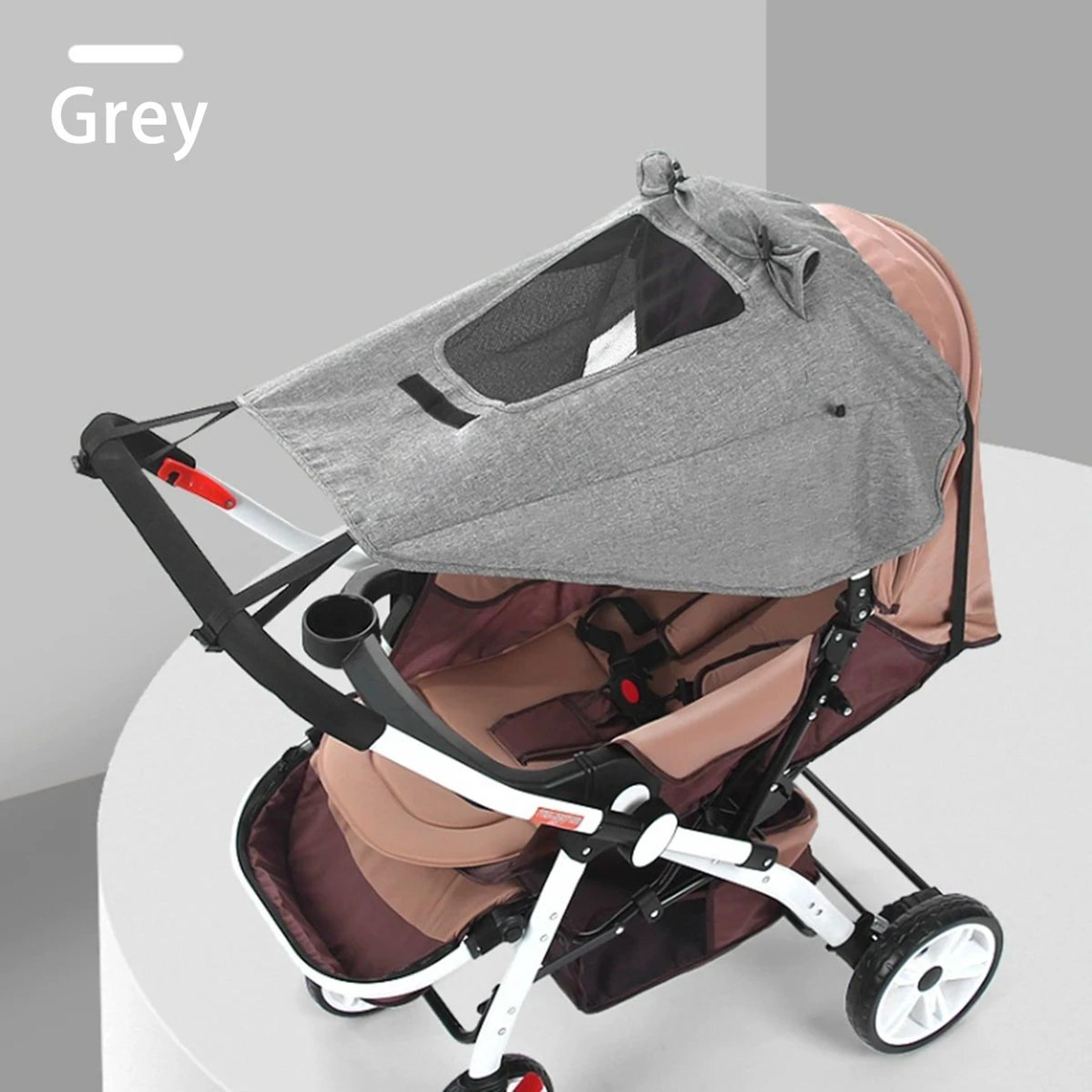 UVResistant Stroller Sunshade Cover  HighView Bidirectional Canopy EasyInstall Baby Sun Protection 8