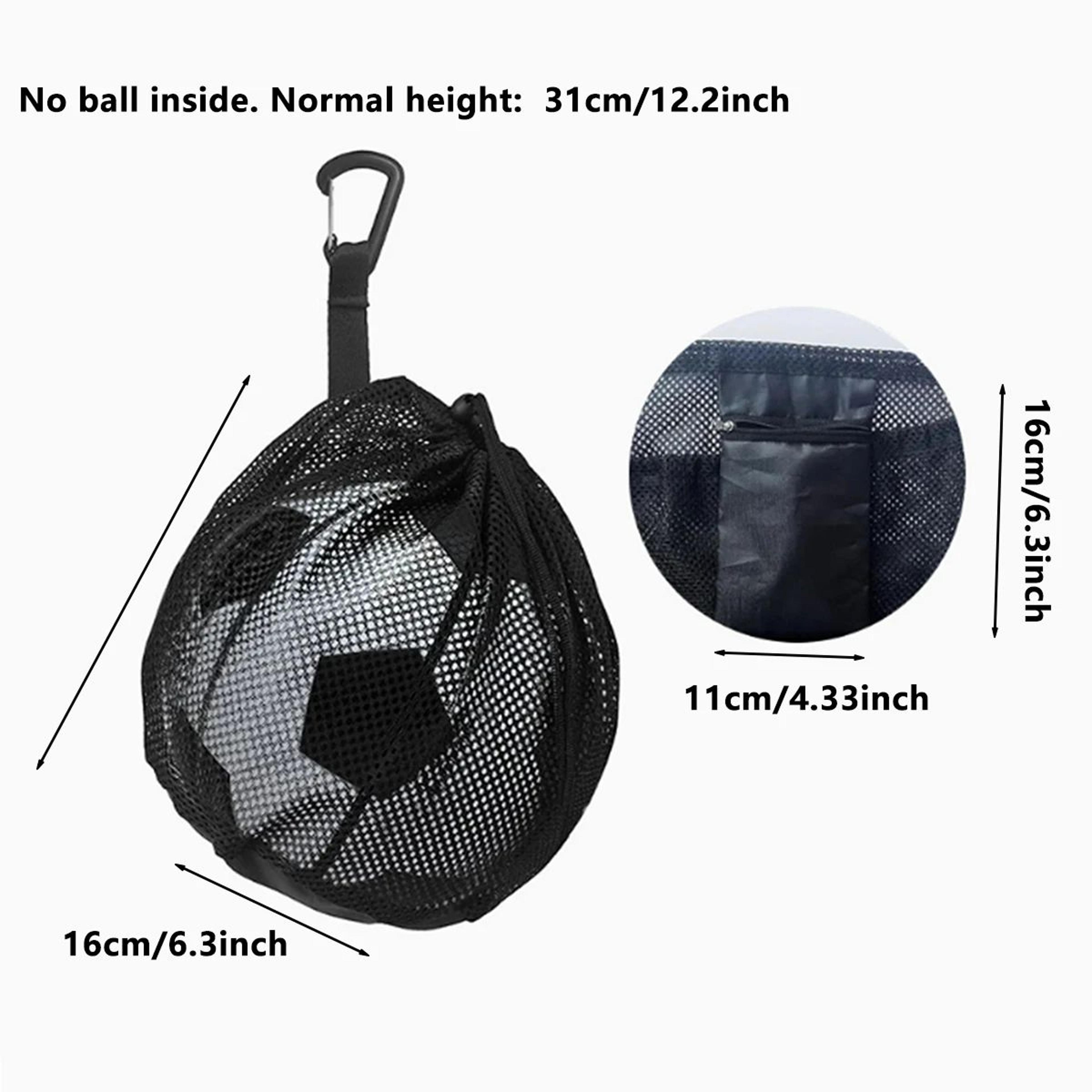 Portable Sports Ball Net Bag  Drawstring Mesh Carry Sack For Basketball Football Volleyball Trainin 4