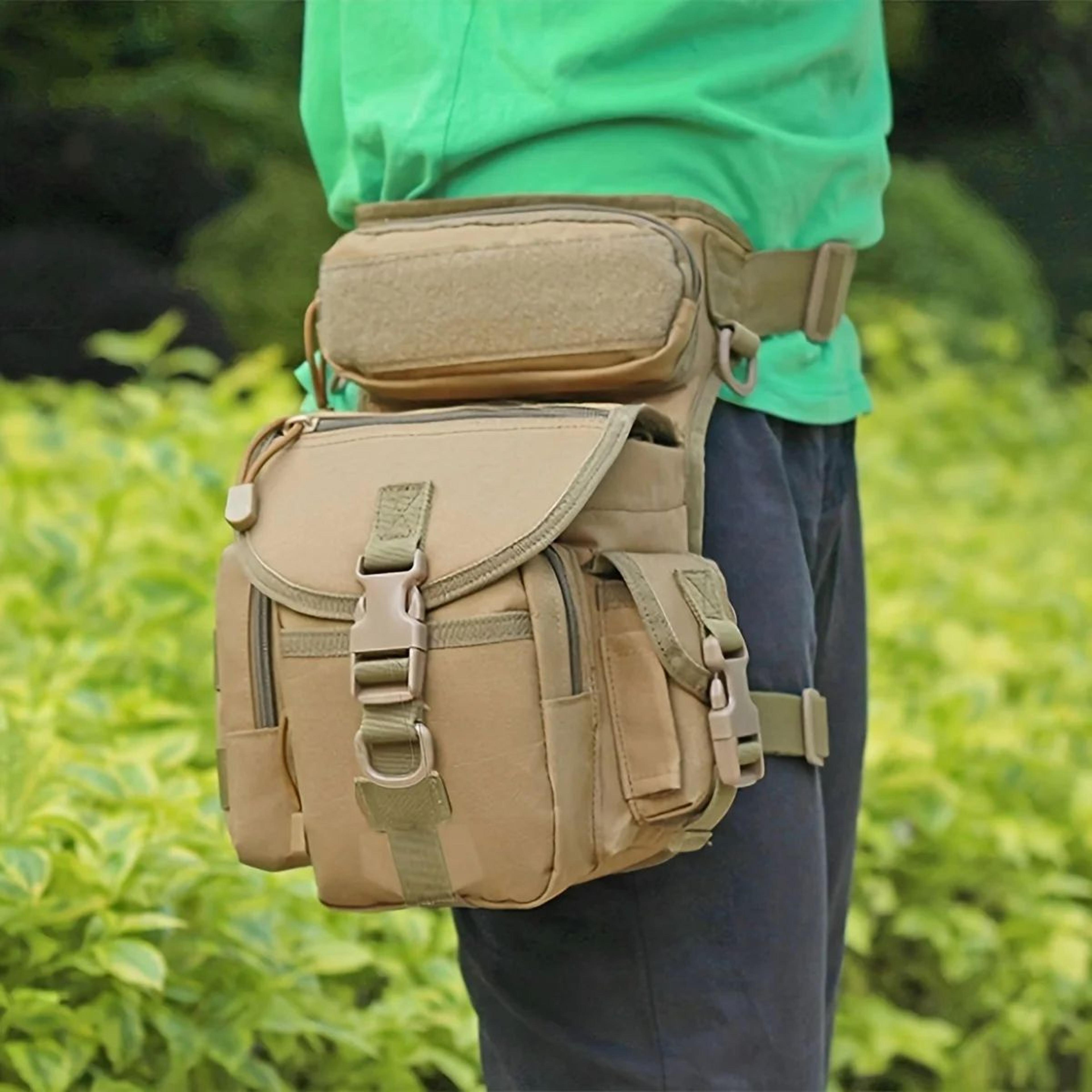 Camouflage Tactical Drop Leg Bag  Outdoor Hiking Waist  Thigh Pouch For Fishing Cycling Camping Han 0