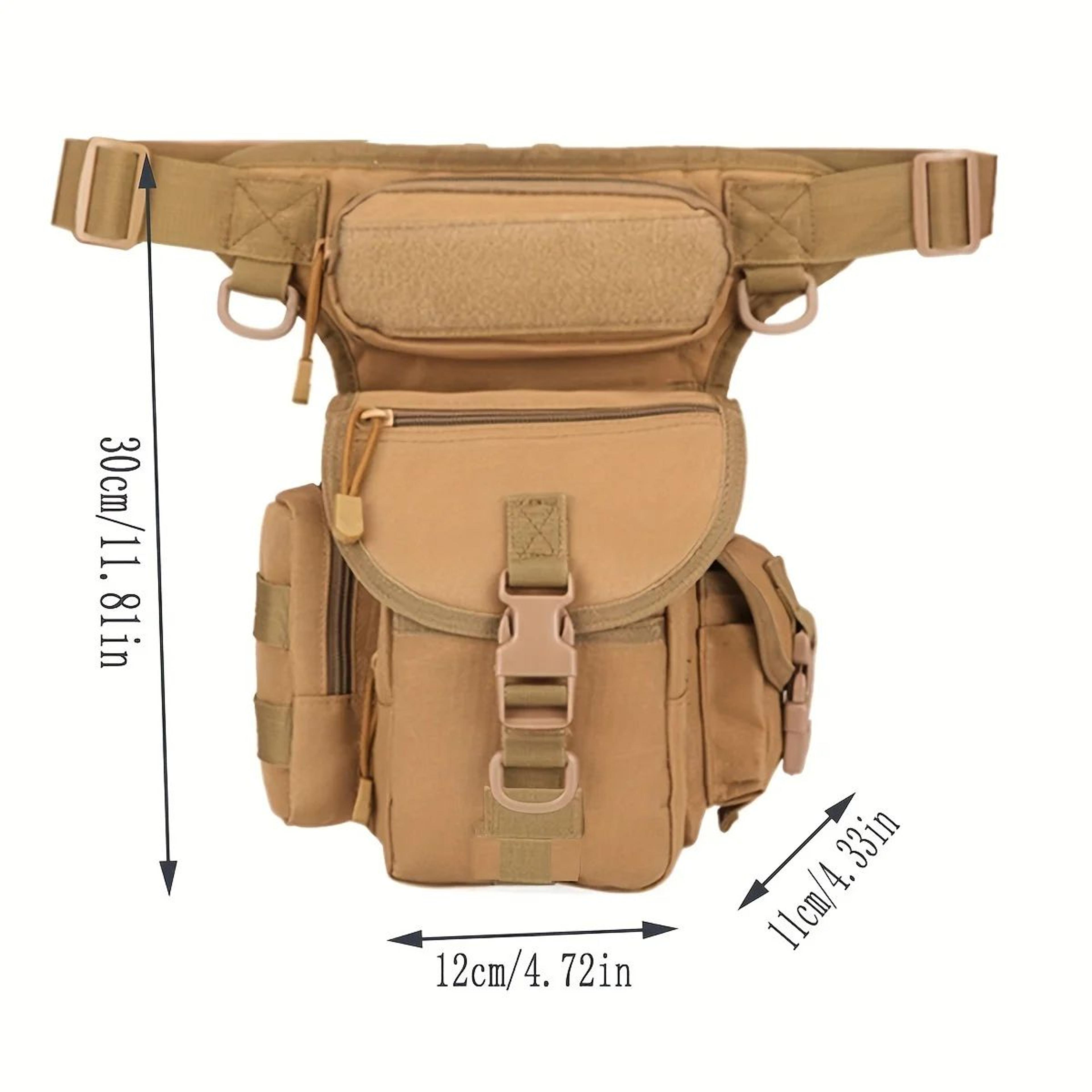 Camouflage Tactical Drop Leg Bag  Outdoor Hiking Waist  Thigh Pouch For Fishing Cycling Camping Han 4