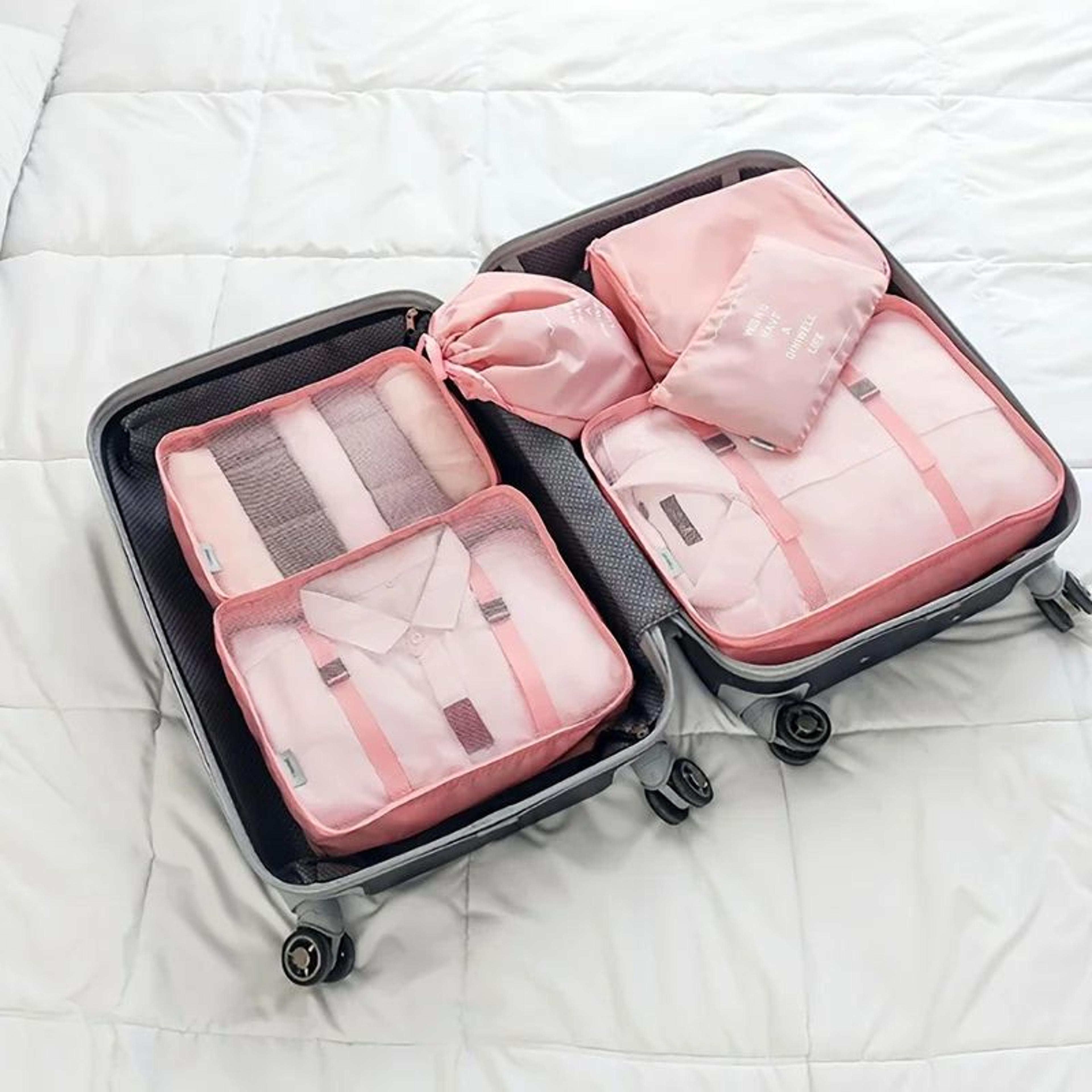 7 Pcs Travel Packing Cubes Set  Luggage Organizer Bags For Clothes Underwear  Shoes Lightweight Sui 3