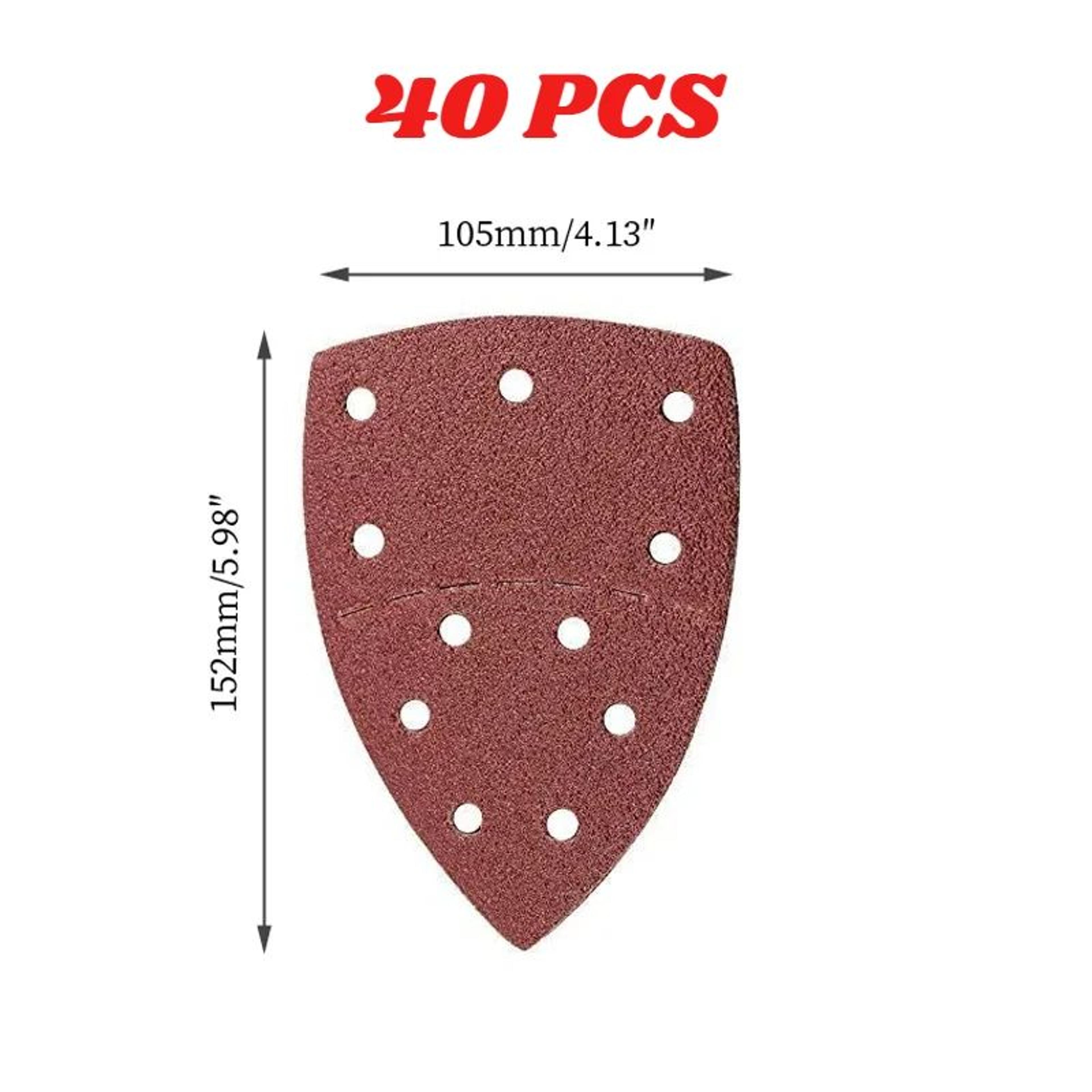Triangular Detail Sanding Paper Set 102040 Pcs  402000 Grit Mouse Sander Pads With 11 Holes MultiGr 8