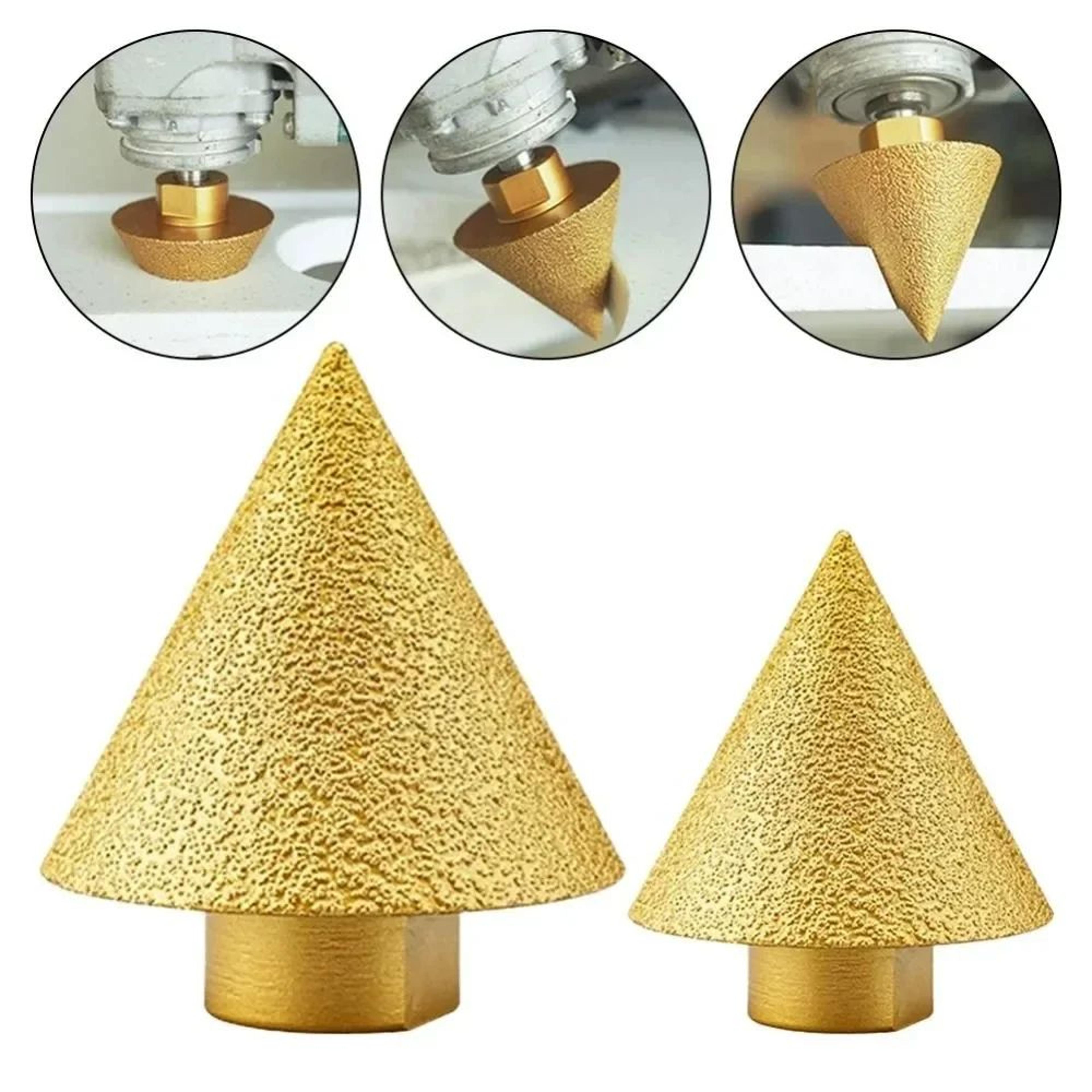 M10M14 Diamond Chamfer Bit  152 Inches Tile Beveling Cone Tool For Ceramic Porcelain Stone Hole Exp 0