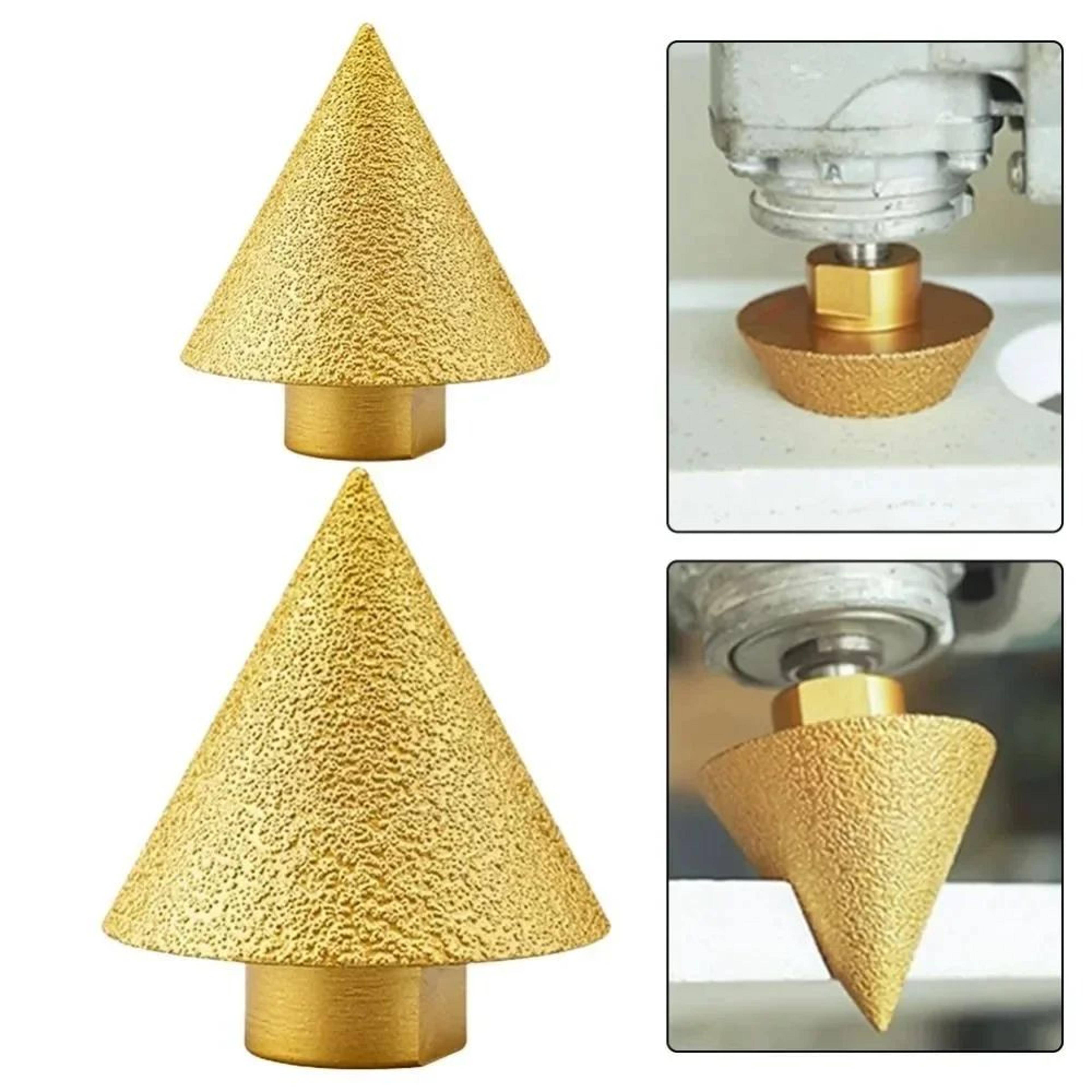 M10M14 Diamond Chamfer Bit  152 Inches Tile Beveling Cone Tool For Ceramic Porcelain Stone Hole Exp 3