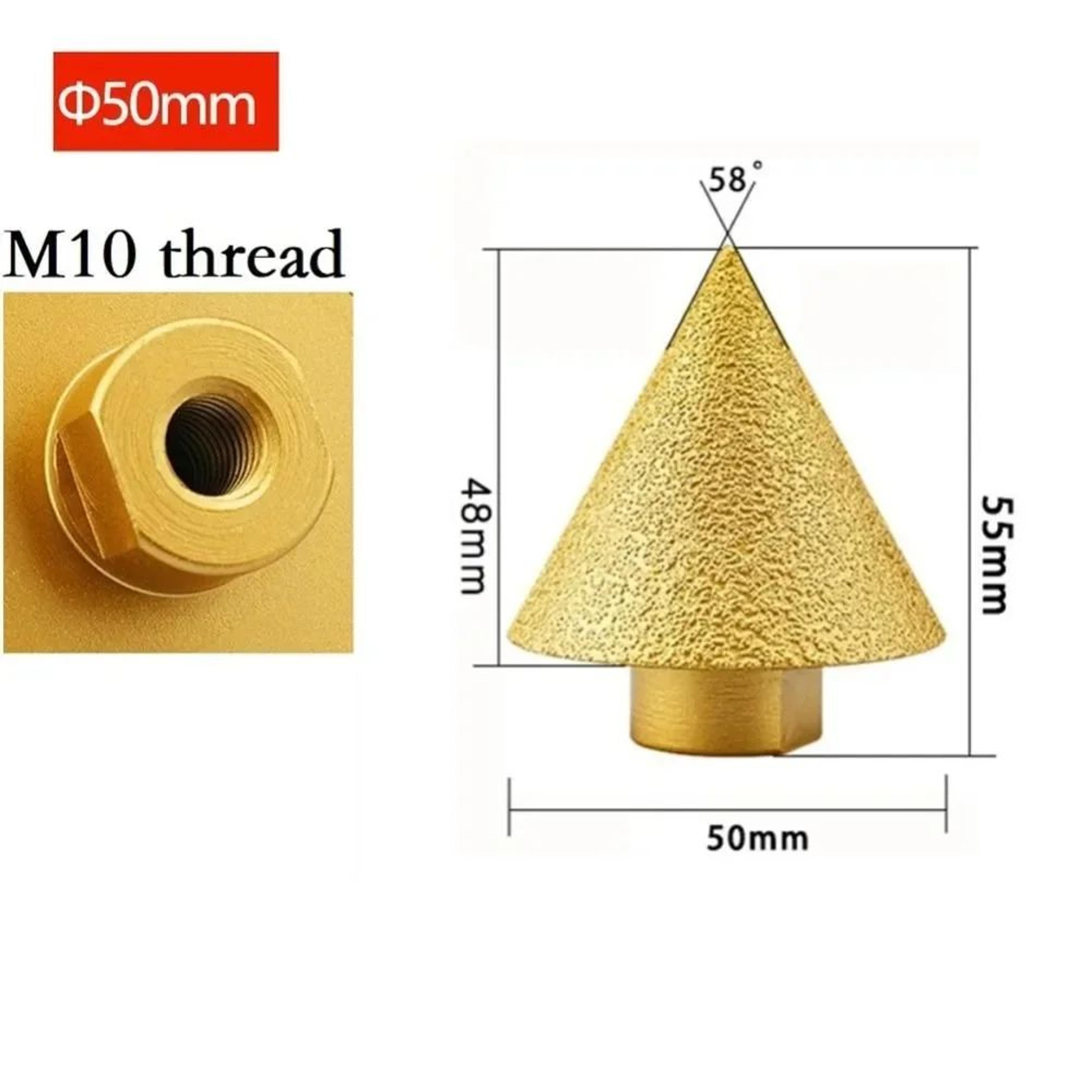 M10M14 Diamond Chamfer Bit  152 Inches Tile Beveling Cone Tool For Ceramic Porcelain Stone Hole Exp 4