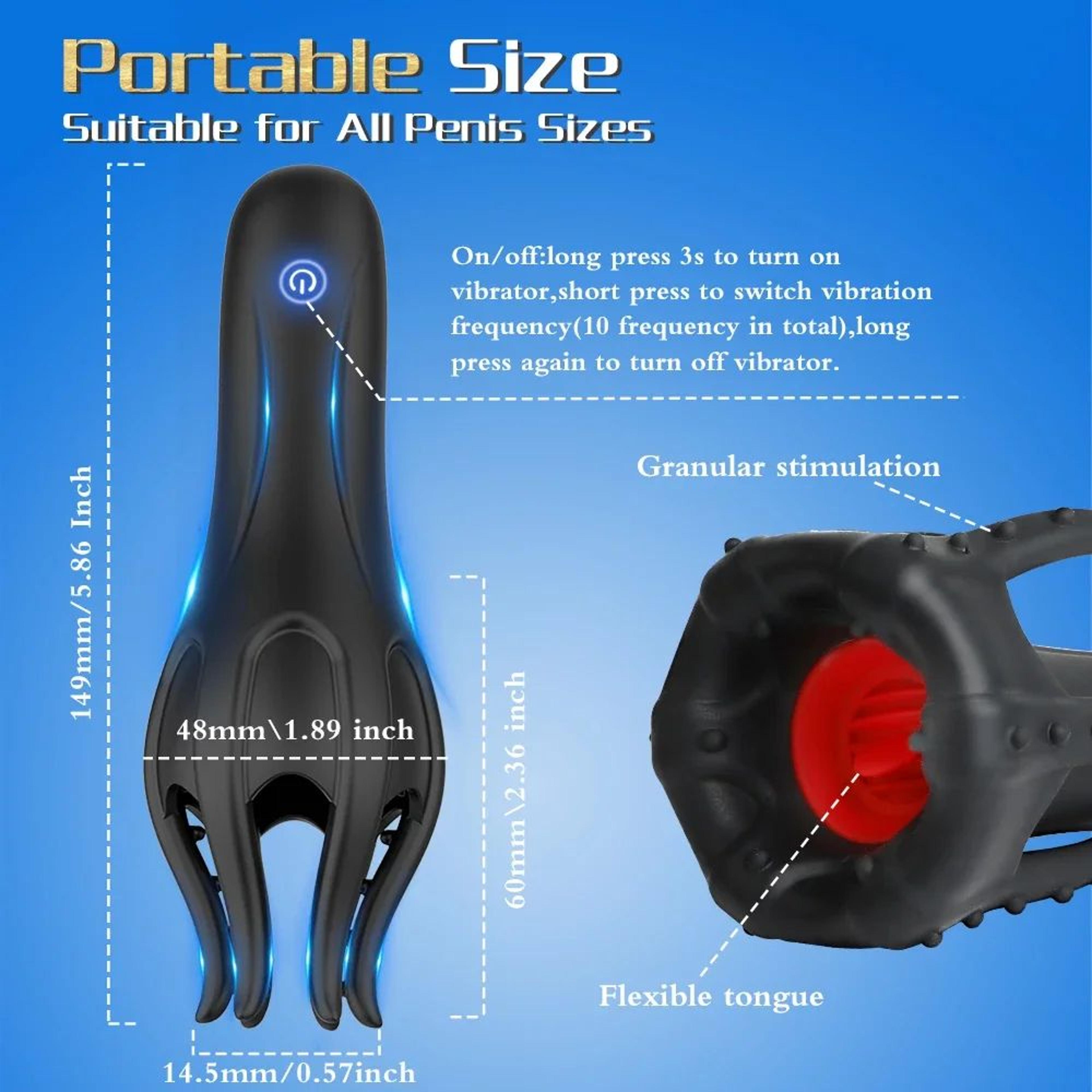 Rechargeable TongueStyle Finger Sleeve Vibrator For Men  Soft Silicone Intimate Massager Pulsing Mo 4
