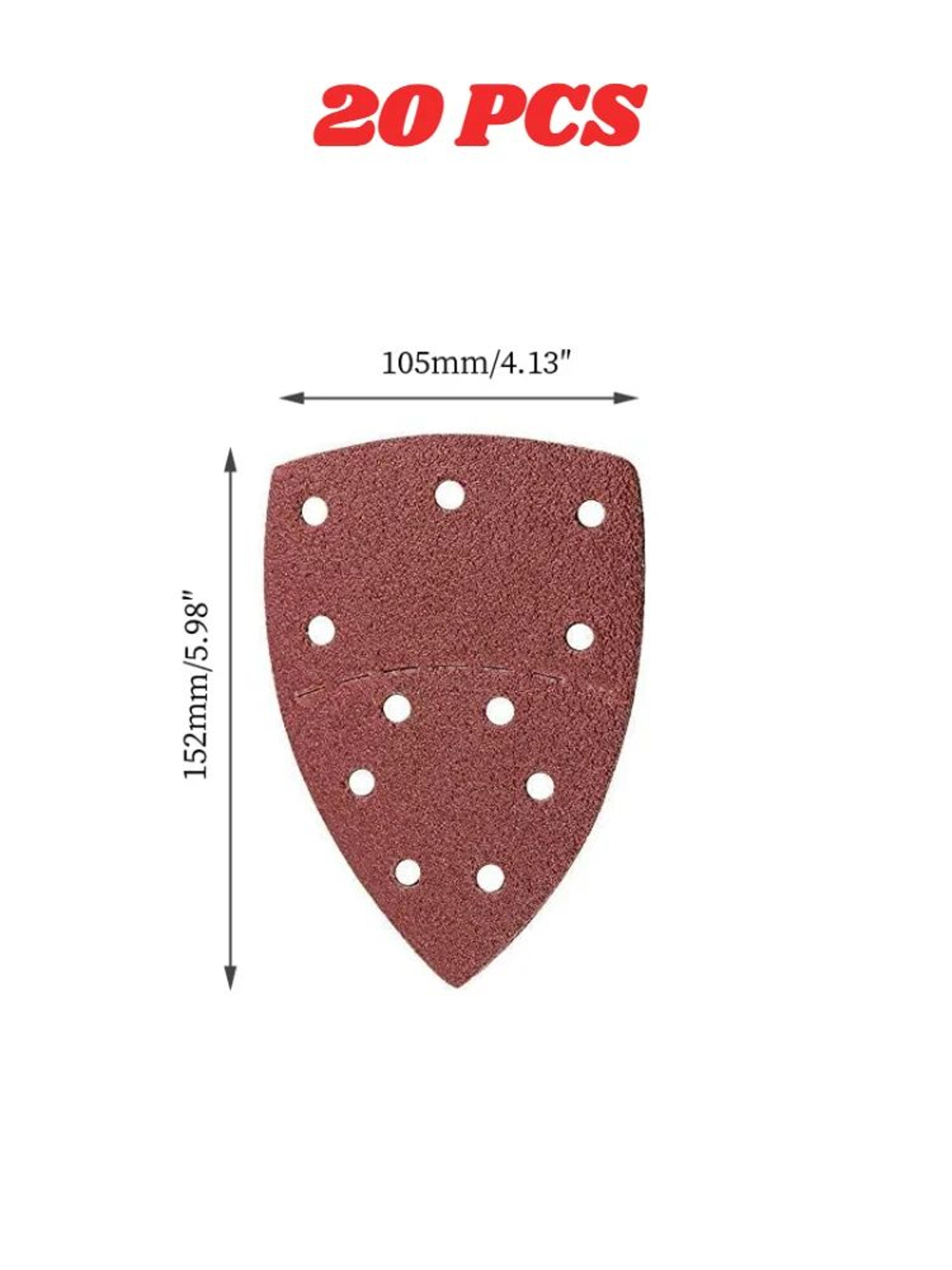 Triangular Detail Sandpaper Set 11Hole 402000 Grit Hook  Loop Sheets For Mouse Sander MultiPack 7