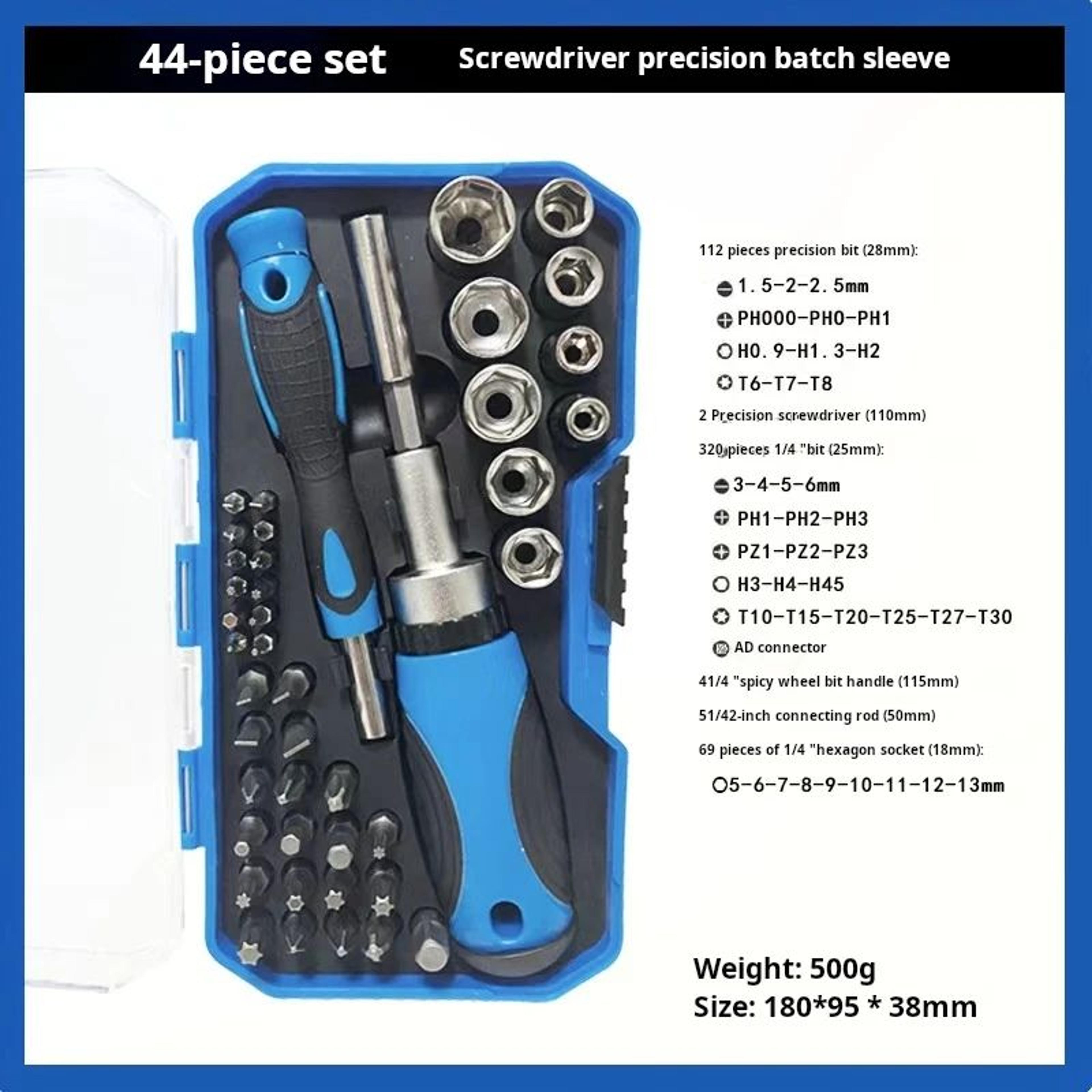 Mini Ratchet Screwdriver Bit Kit  Cross  Hex MultiTool Set Compact Socket Head Driver For DIY Repai 6
