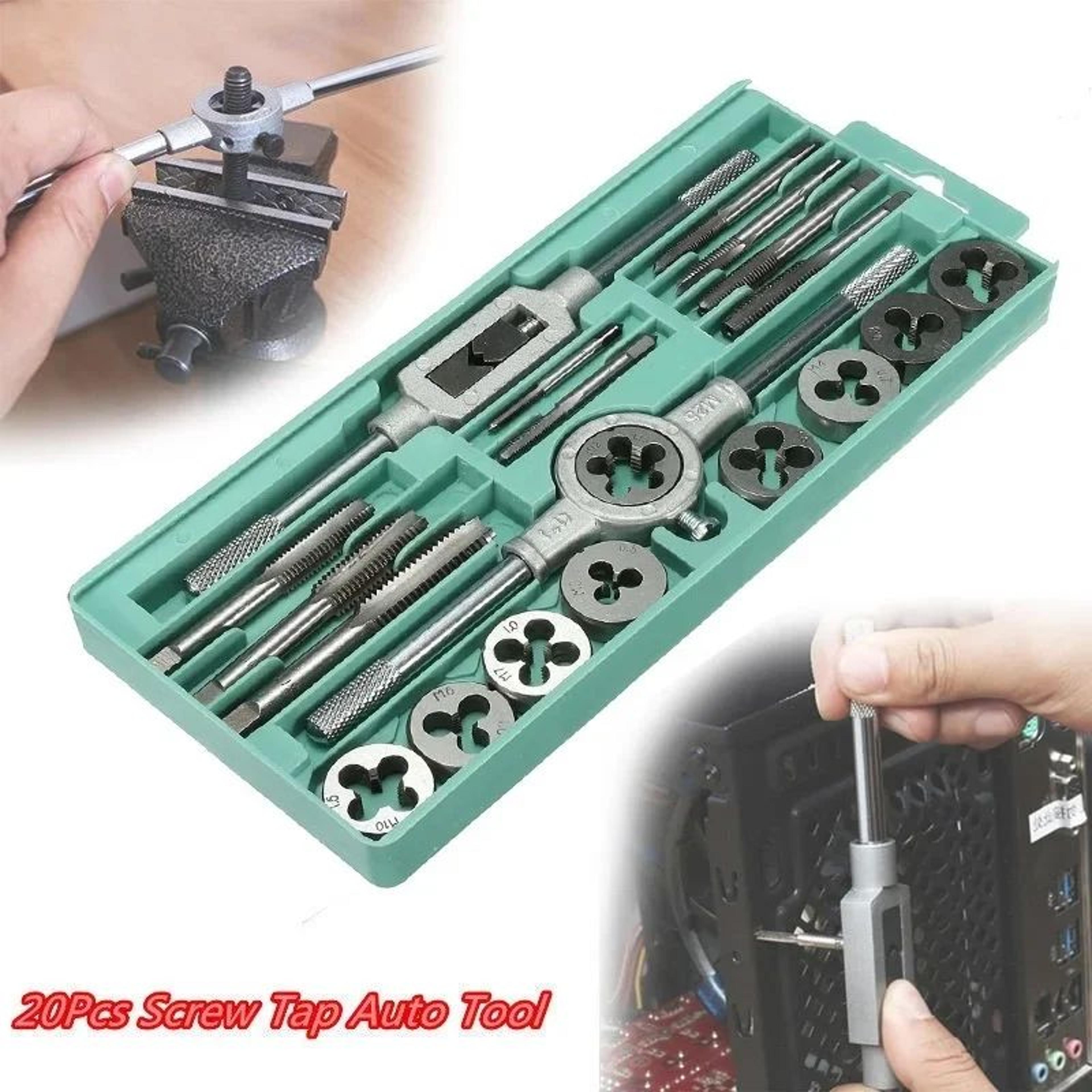 M3M12 Tap And Die Set  Alloy Steel Metric Threading Tool Kit For Internal  External Threads  Precis 1