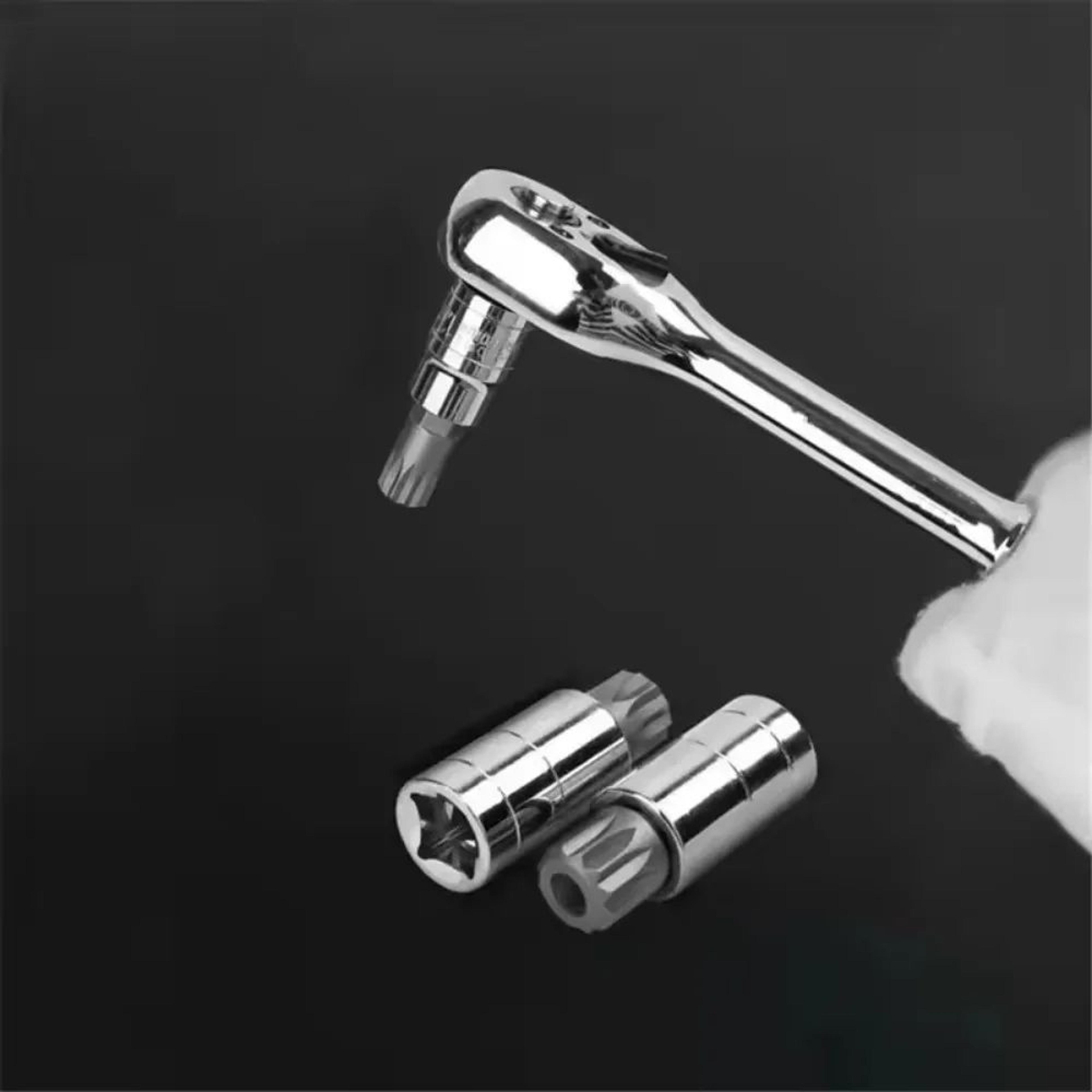 10PCS Triple Square Spline Bit Socket Set M4M18  TamperResistant XZN Driver Bits For Auto Repair 5