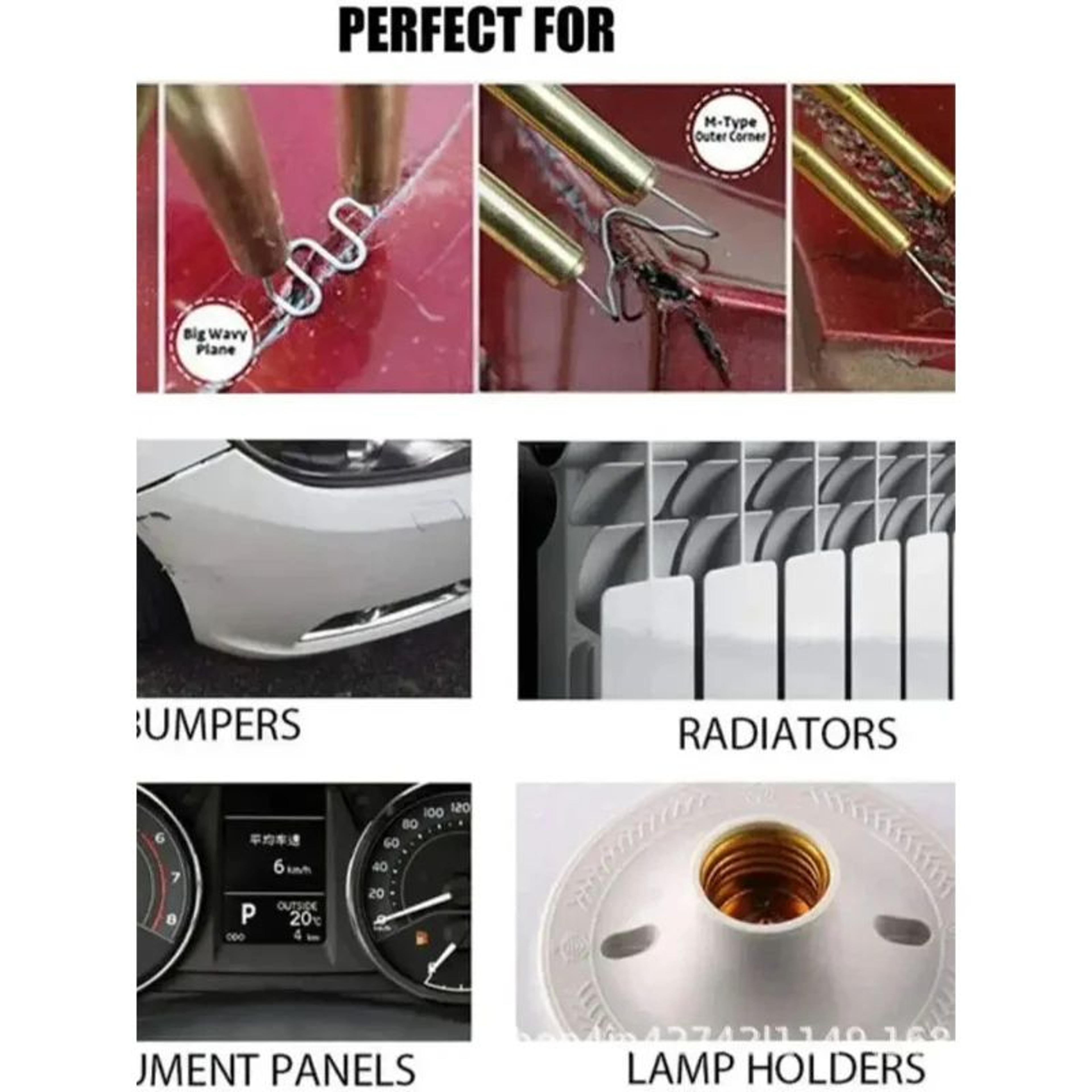 220V EU Plastic Welding Hot Stapler  Bumper Crack Repair Kit With Welding Staples For Fast Strong P 0