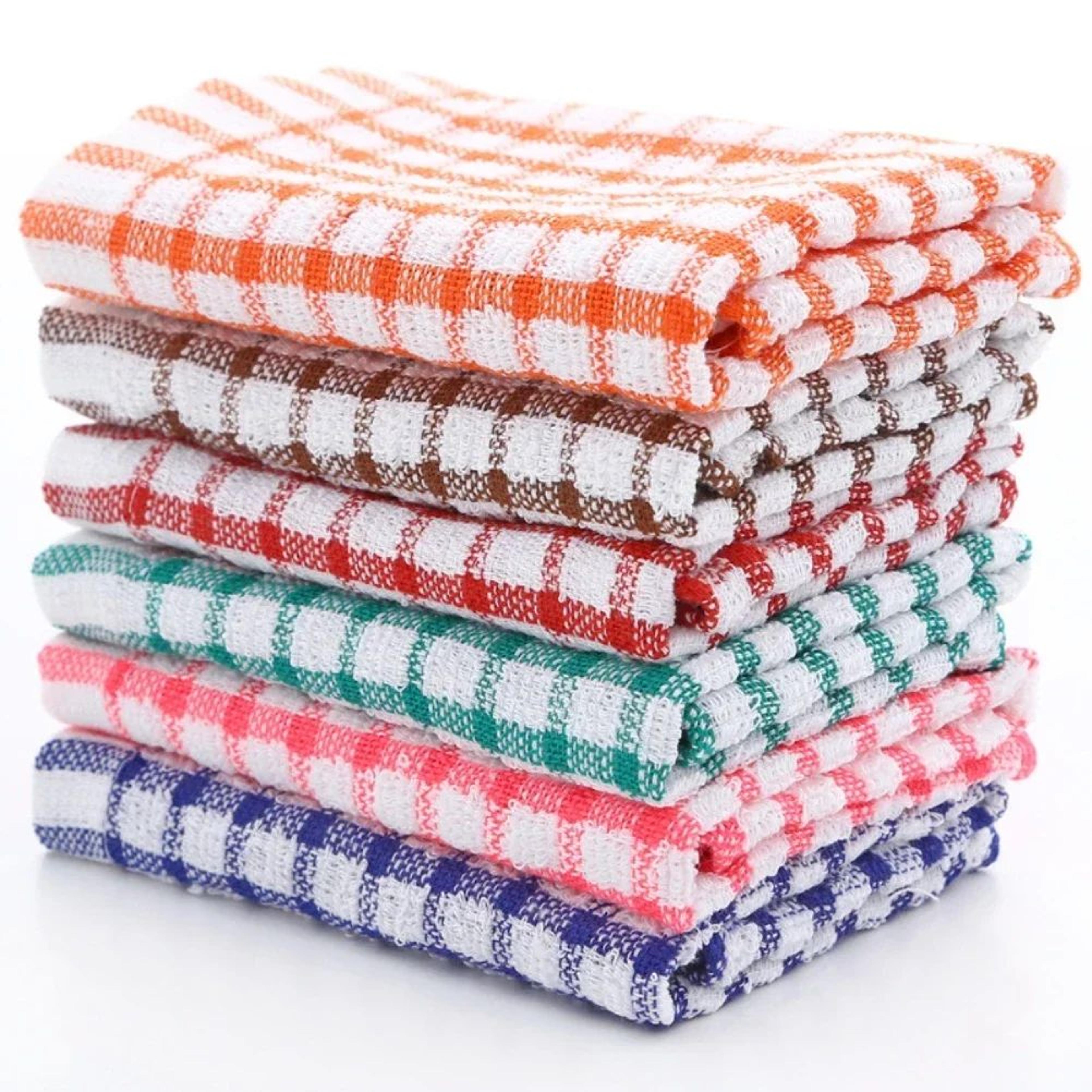 6 Pcs 100 Cotton Kitchen Cleaning Cloth Set  Absorbent Dish Towels For Restaurant Catering  Home Wi 5