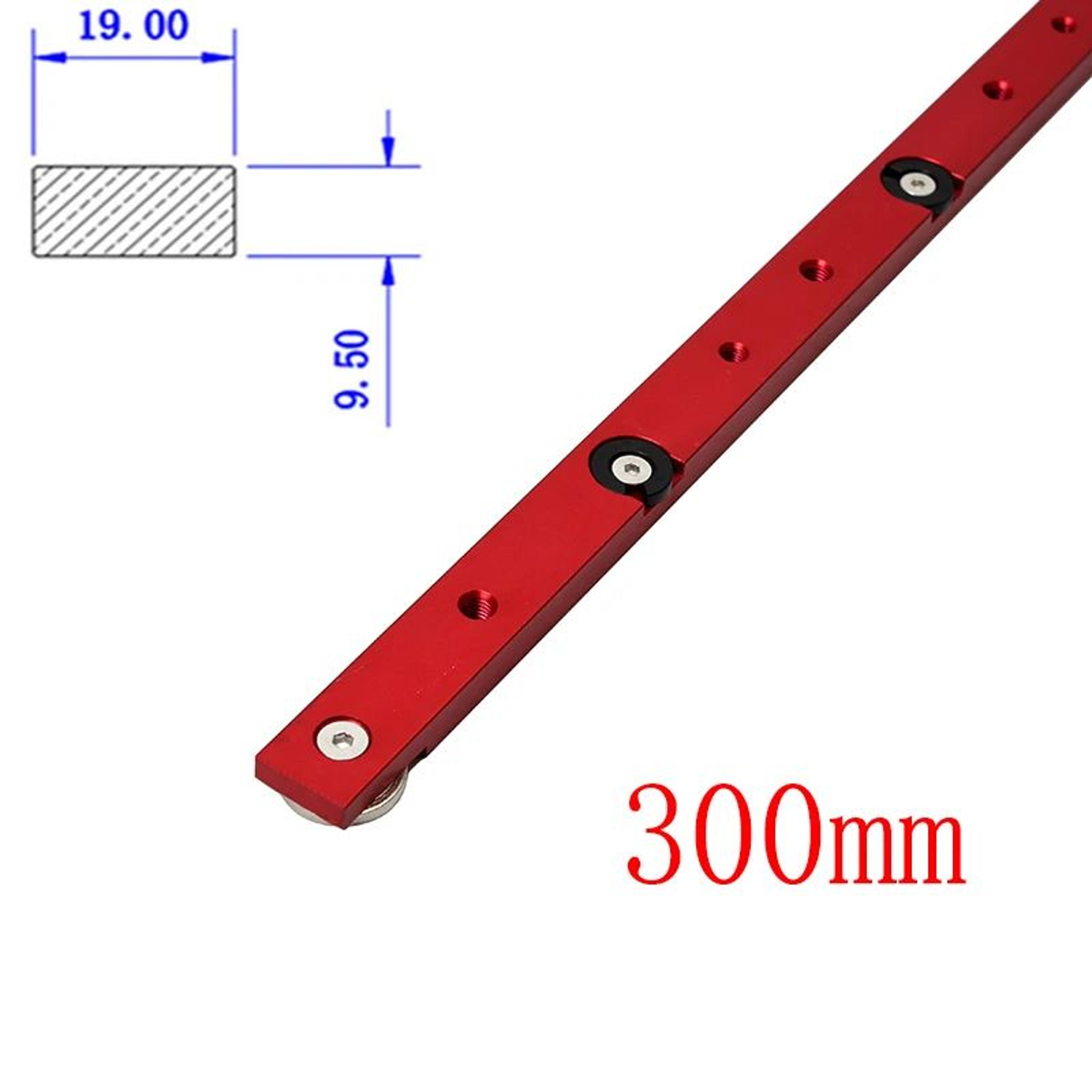 30 Type Aluminum TTrack  Miter Bar Slider Set  Table Saw Miter Slot Guide Rod For Precision Woodwor 6