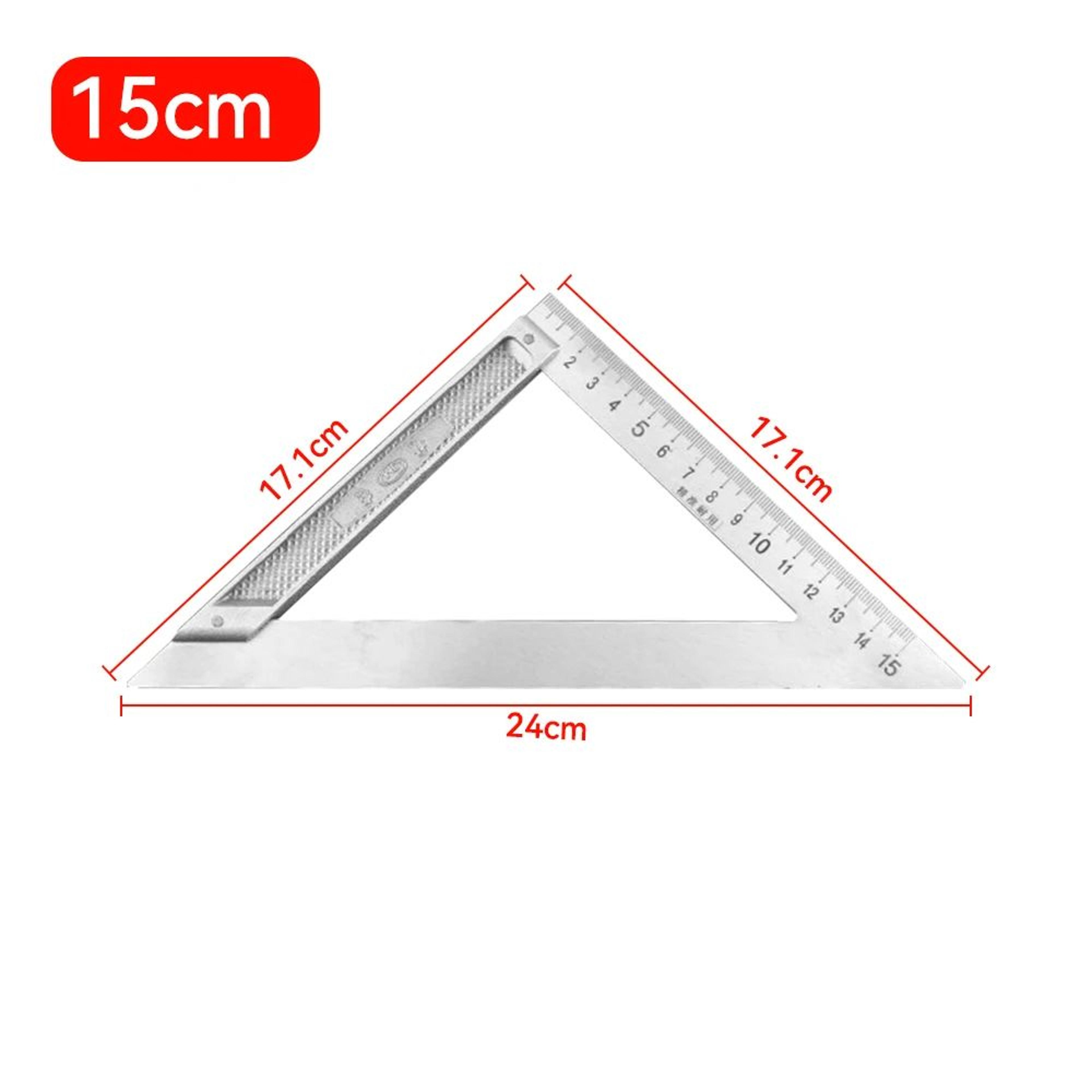 90 Aluminum Alloy Square Ruler  Right Angle Woodworking Measuring Tool Steel Turning Ruler Gauge Fo 6