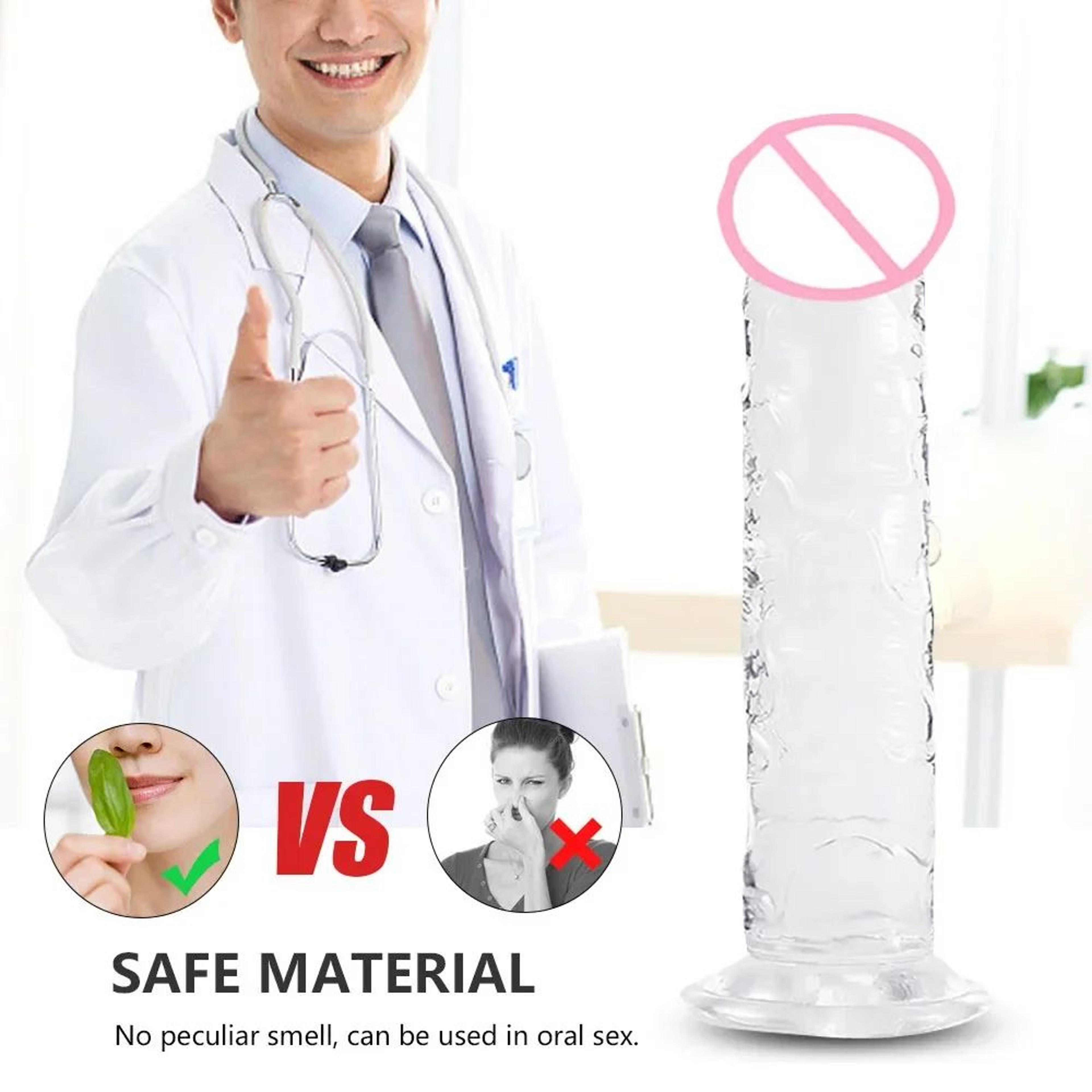Reusable Male Enhancer Ring  Realistic Suction Cup Massager Soft Jelly Silicone Toy For Stamina  Pl 5