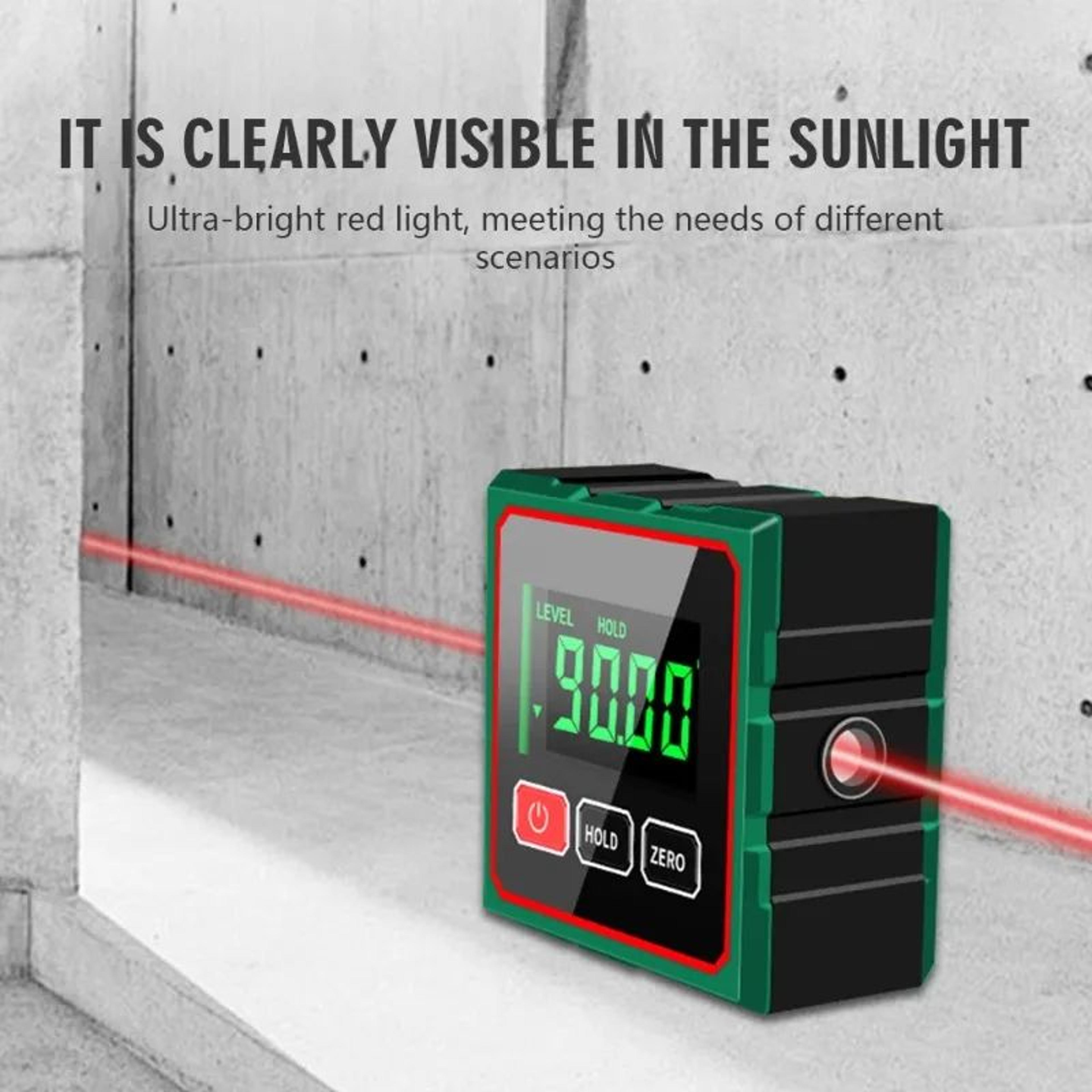 Mini Magnetic Digital Protractor Inclinometer Level  090 Angle Gauge With 4Side Magnets For Woodwor 1