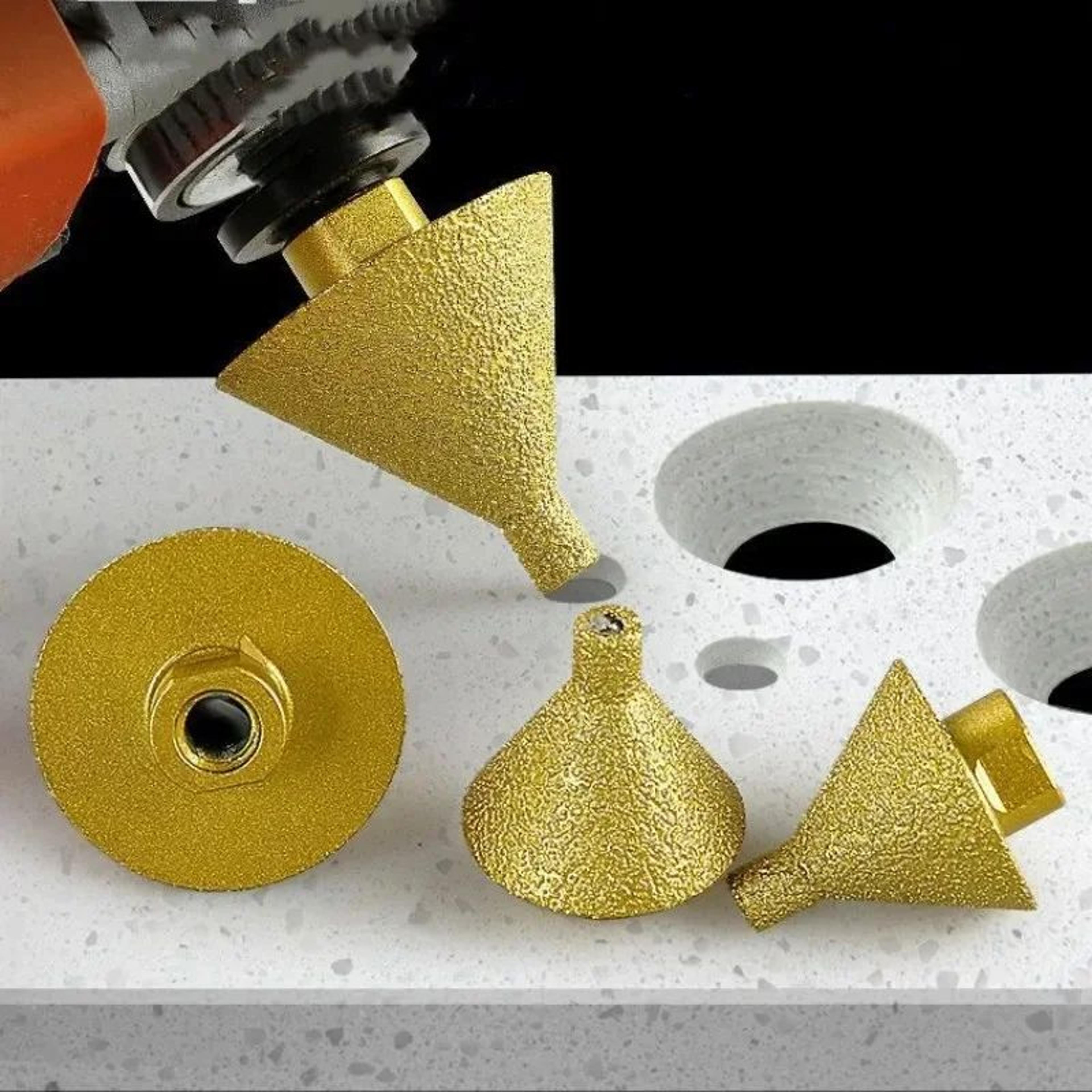 M10M14 Diamond Chamfer Core Drill Bit  Enlarged Hole Beveling  Grinding Tool 38mm50mm For Granite M 2