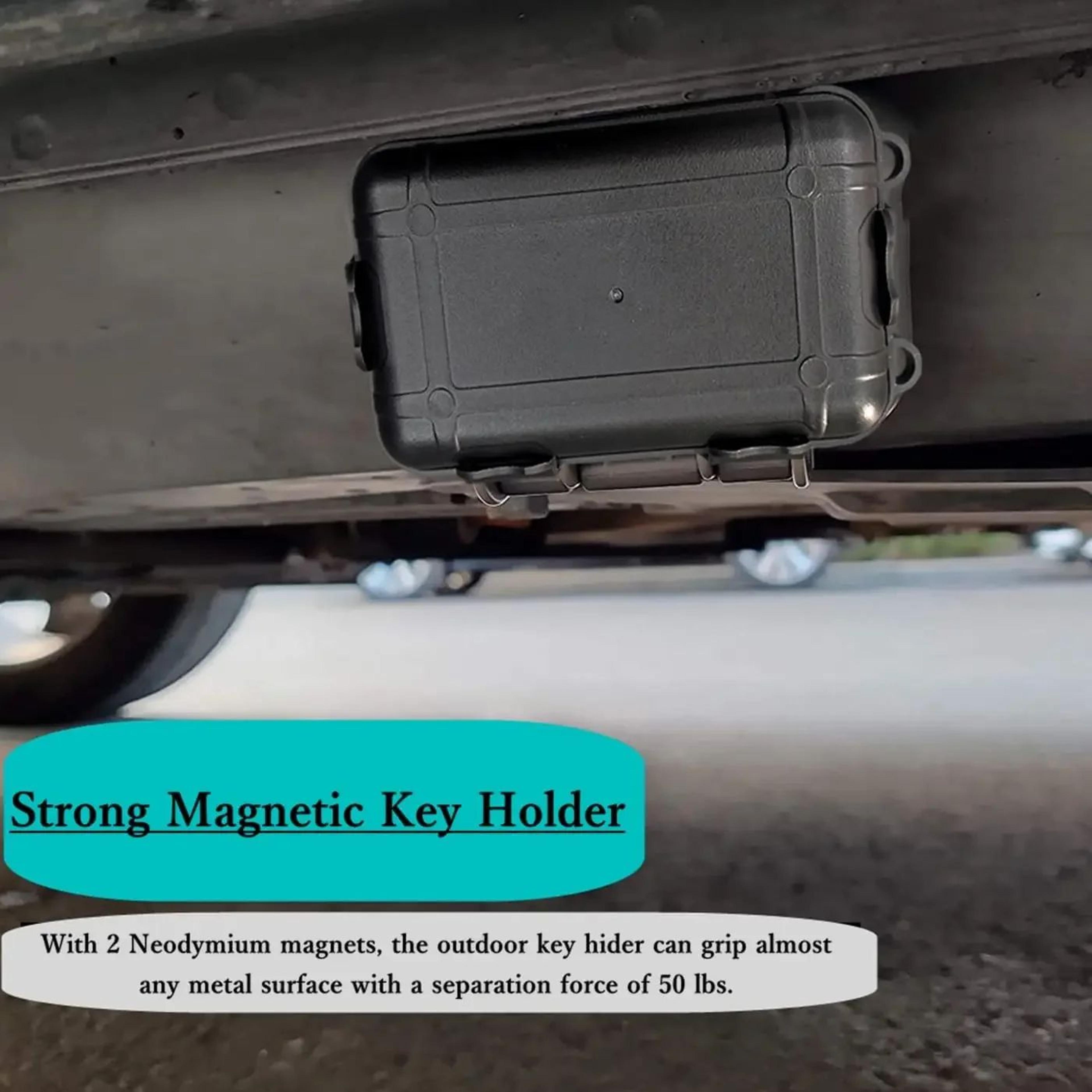 Waterproof Magnetic Key Holder Storage Box  Hidden UnderCar Spare Key Case Strong Magnet GPS Locato 2