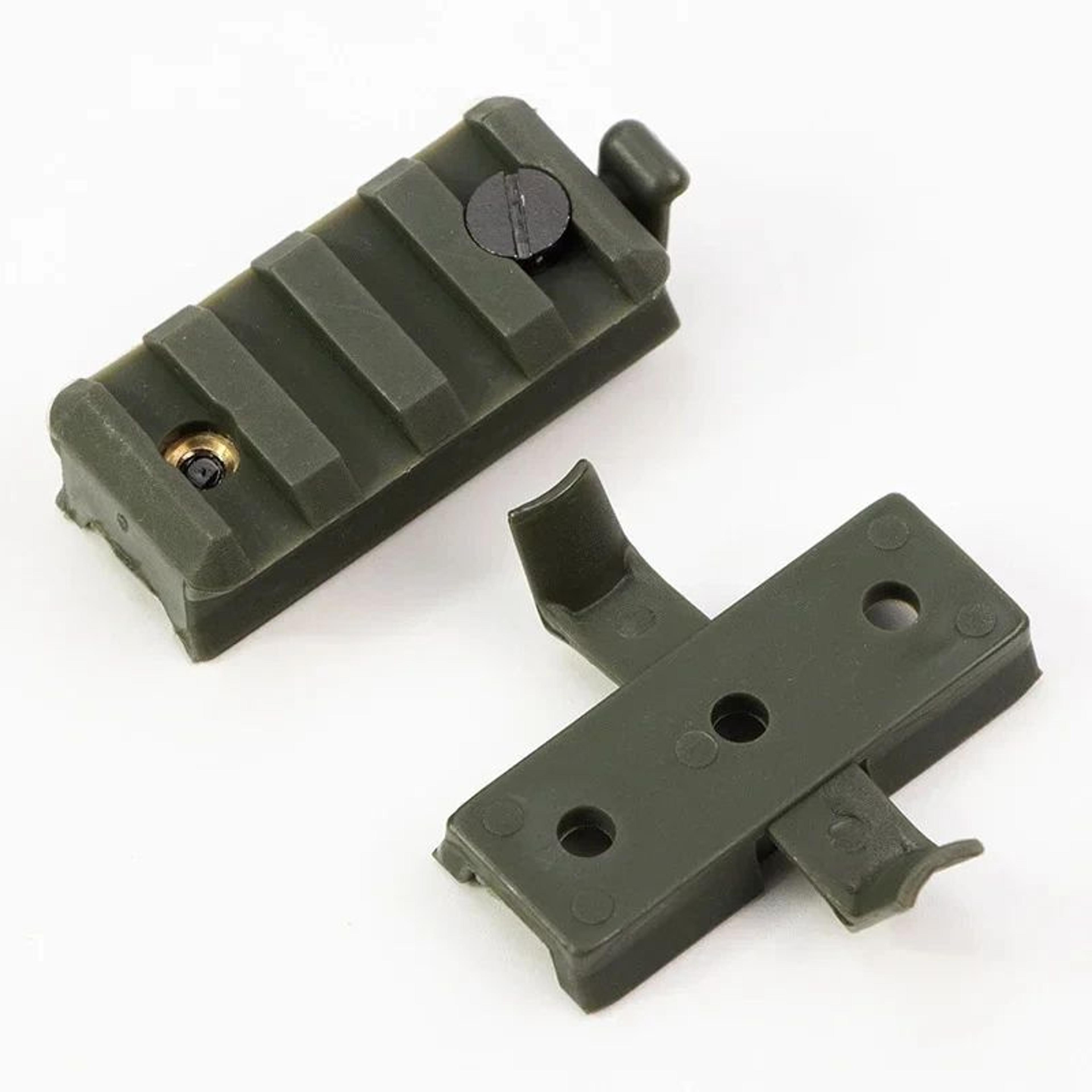 BOOIU 2 Pcs Tactical Helmet Rail Slider Mount Set  Fast Style Rail Adapter For Flashlight  Airsoft  6