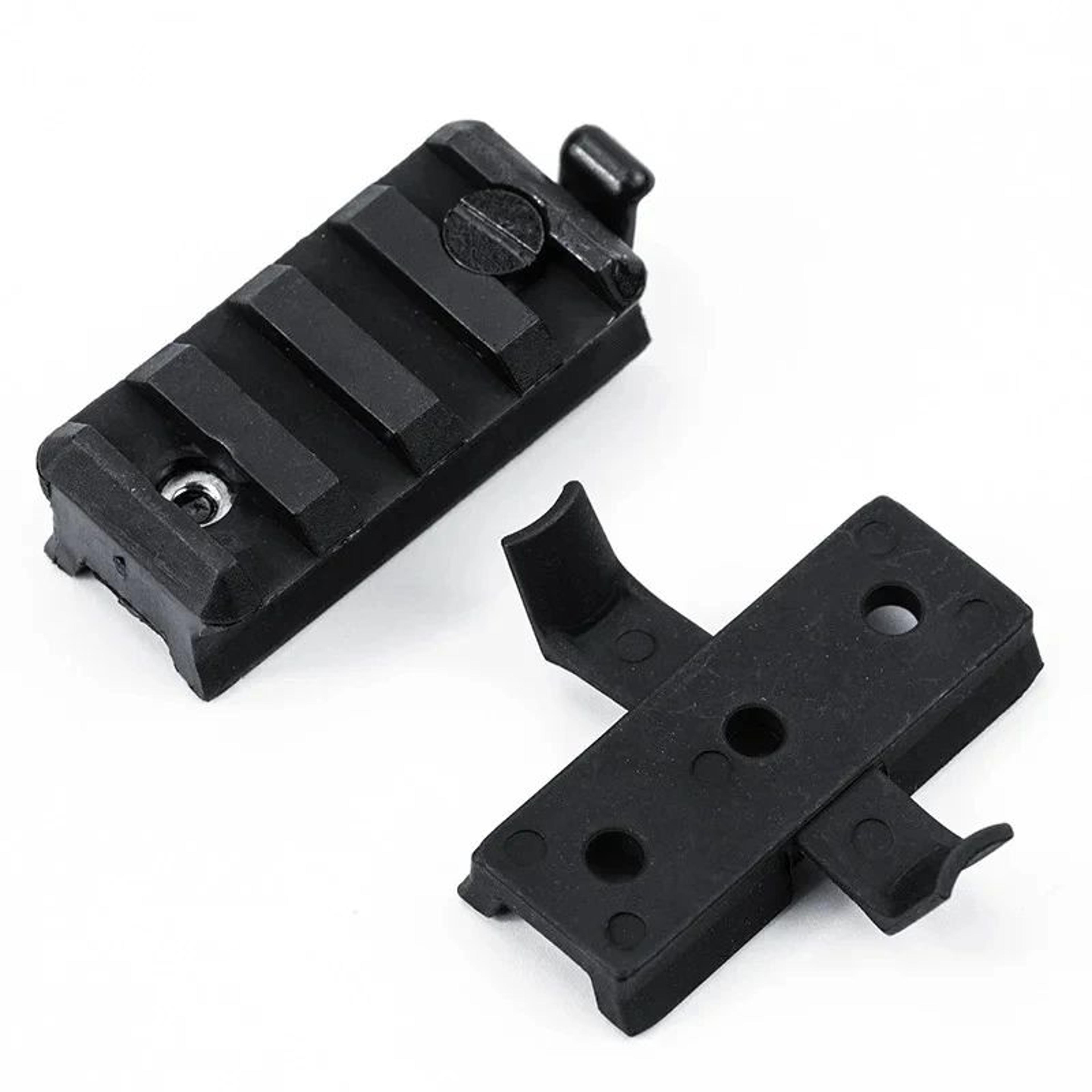 BOOIU 2 Pcs Tactical Helmet Rail Slider Mount Set  Fast Style Rail Adapter For Flashlight  Airsoft  7
