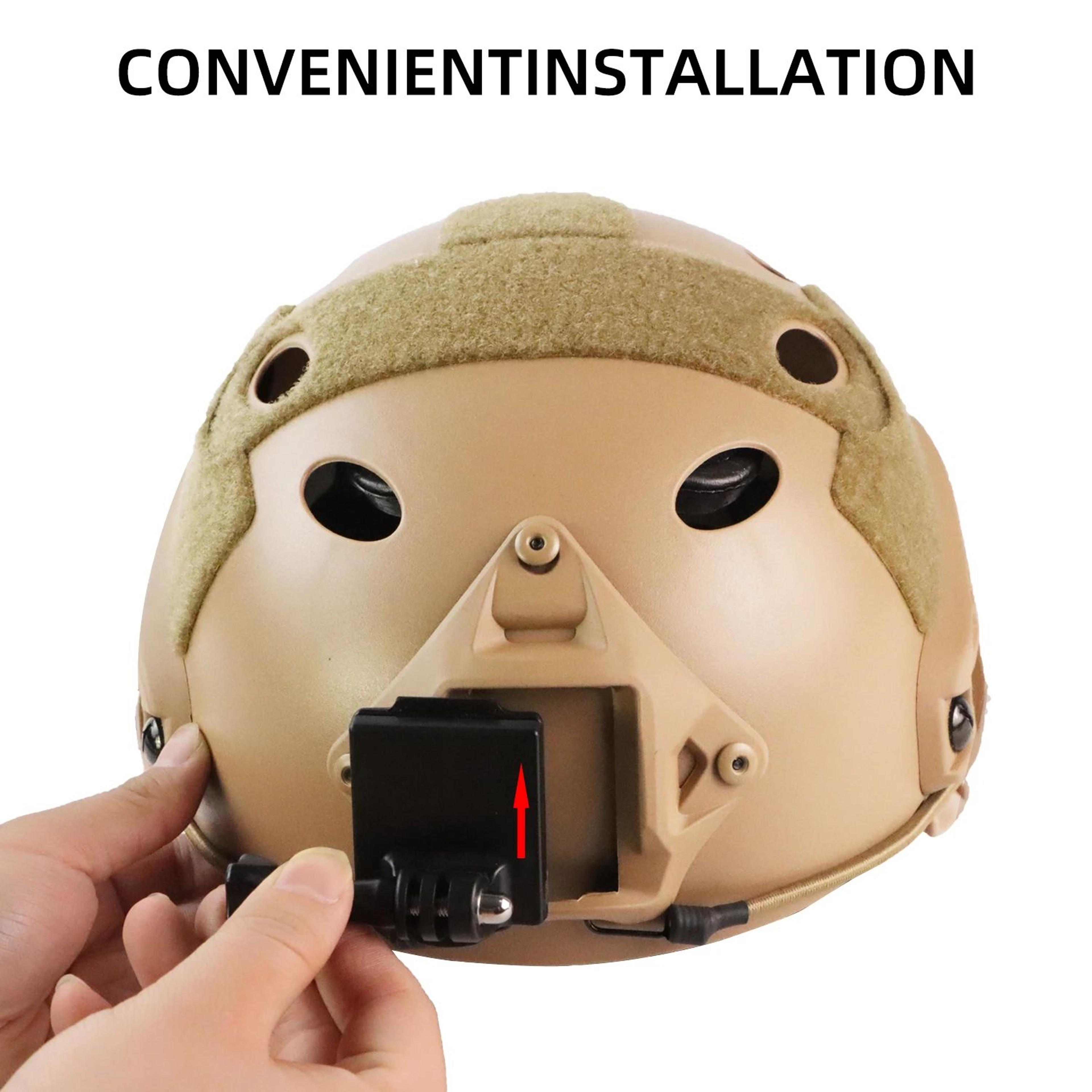 BOOIU Tactical NVG GoPro Helmet Mount For FASTMICH Helmets  Stable Action Camera Bracket For POV Re 3