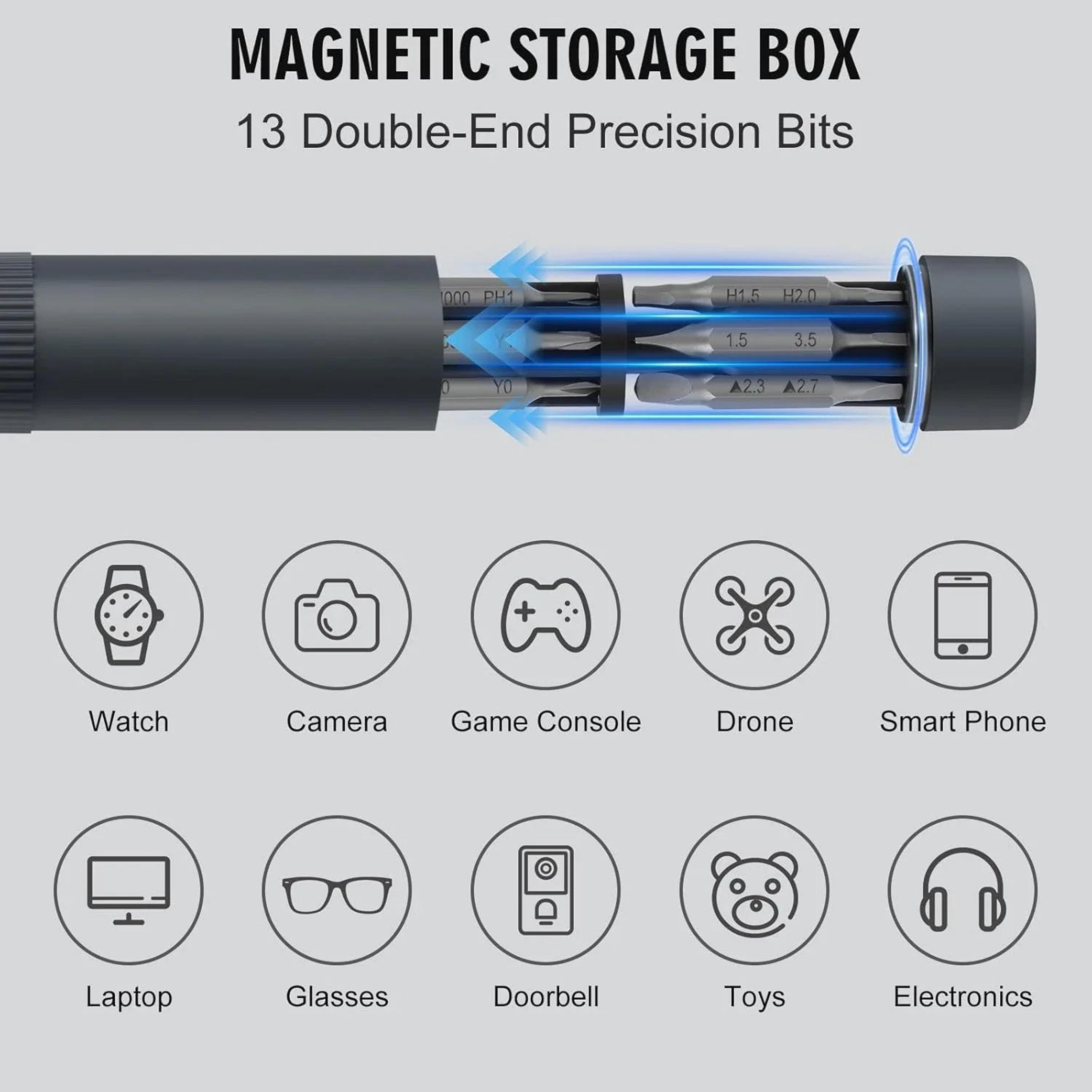 27in1 Precision Magnetic Screwdriver Set  PenStyle Repair Tool Kit For IPhone Laptop Watch Glasses  1