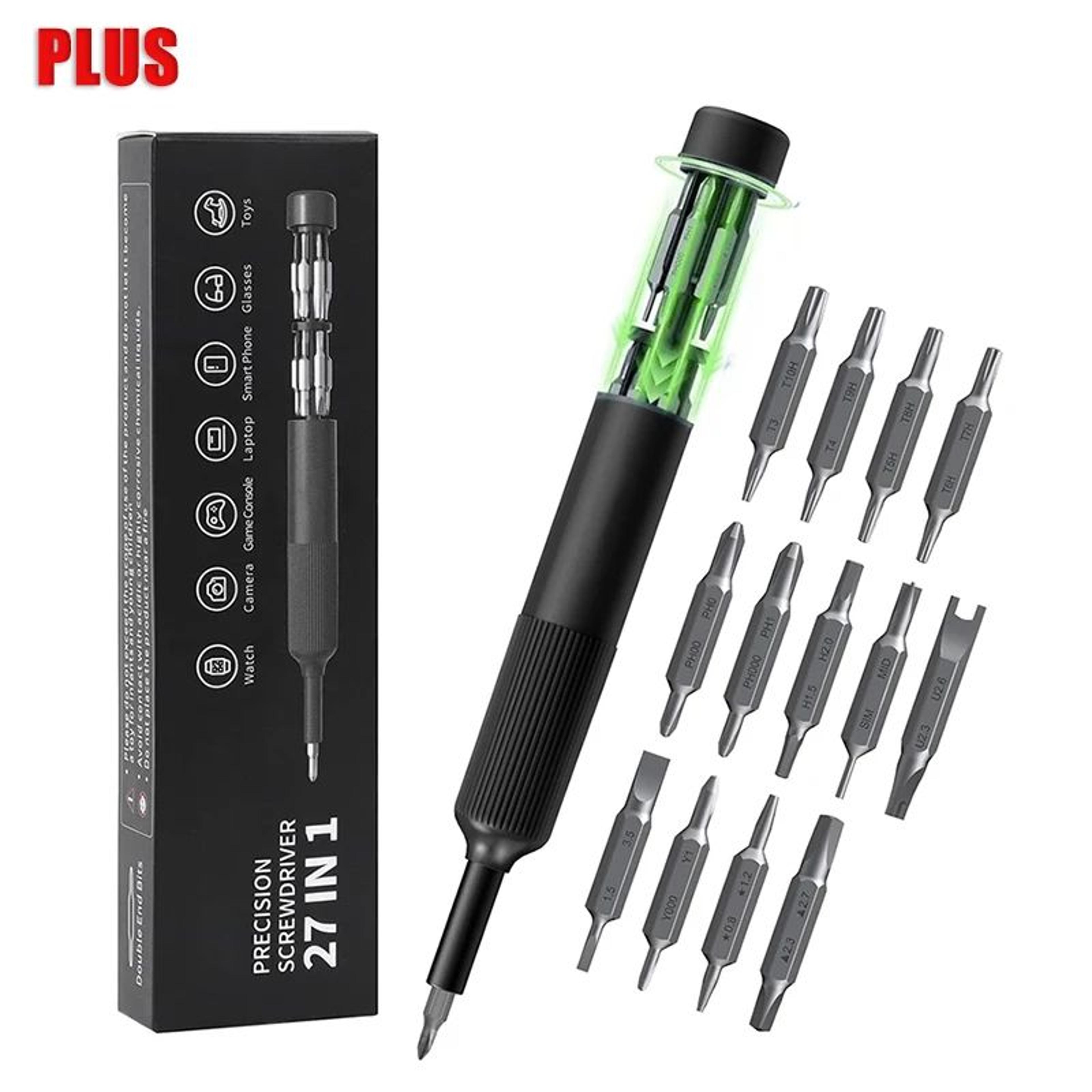 27in1 Precision Magnetic Screwdriver Set  PenStyle Repair Tool Kit For IPhone Laptop Watch Glasses  7
