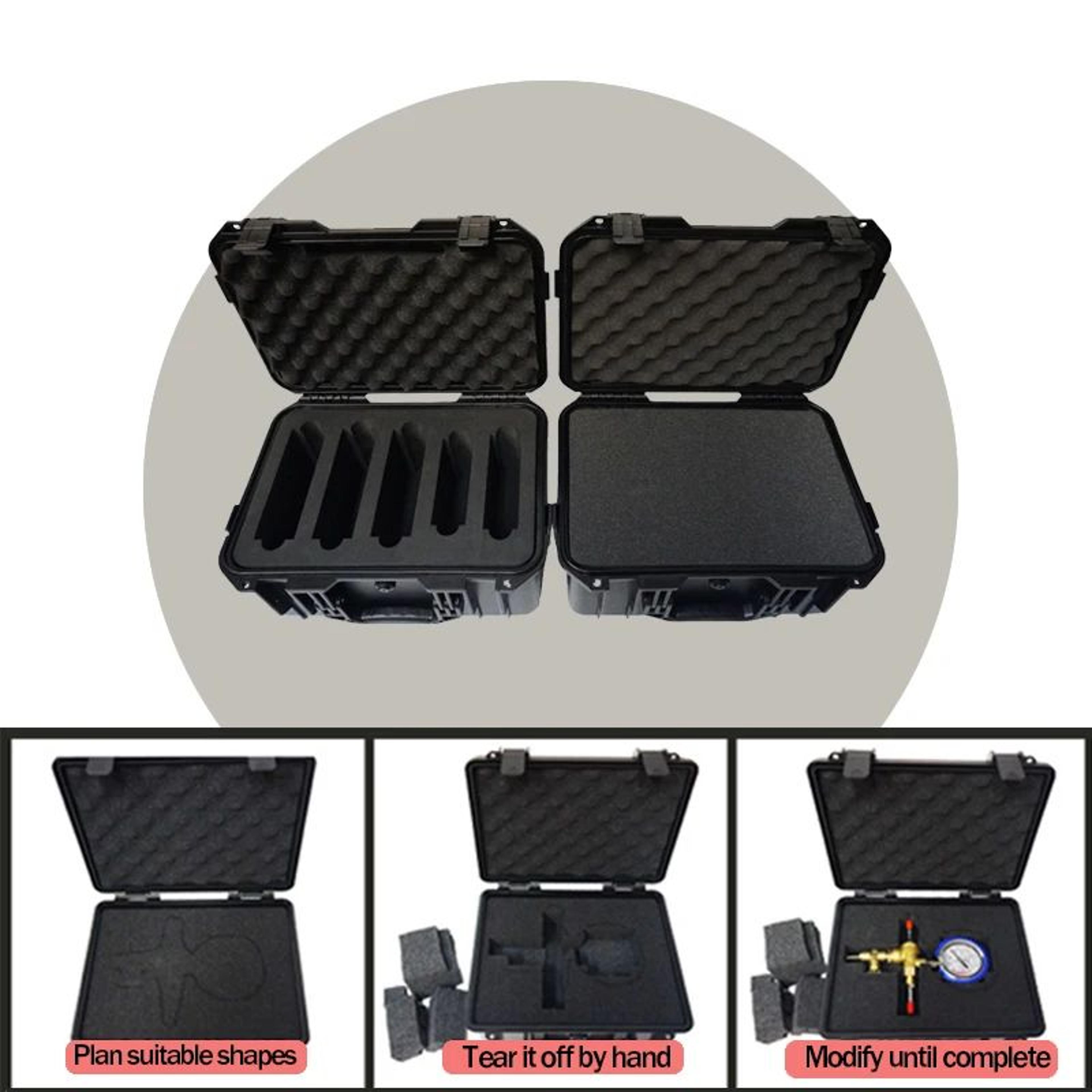 Waterproof Hard Shell Protective Carry Case With Customizable Foam Insert  Shockproof Lockable Tool 3