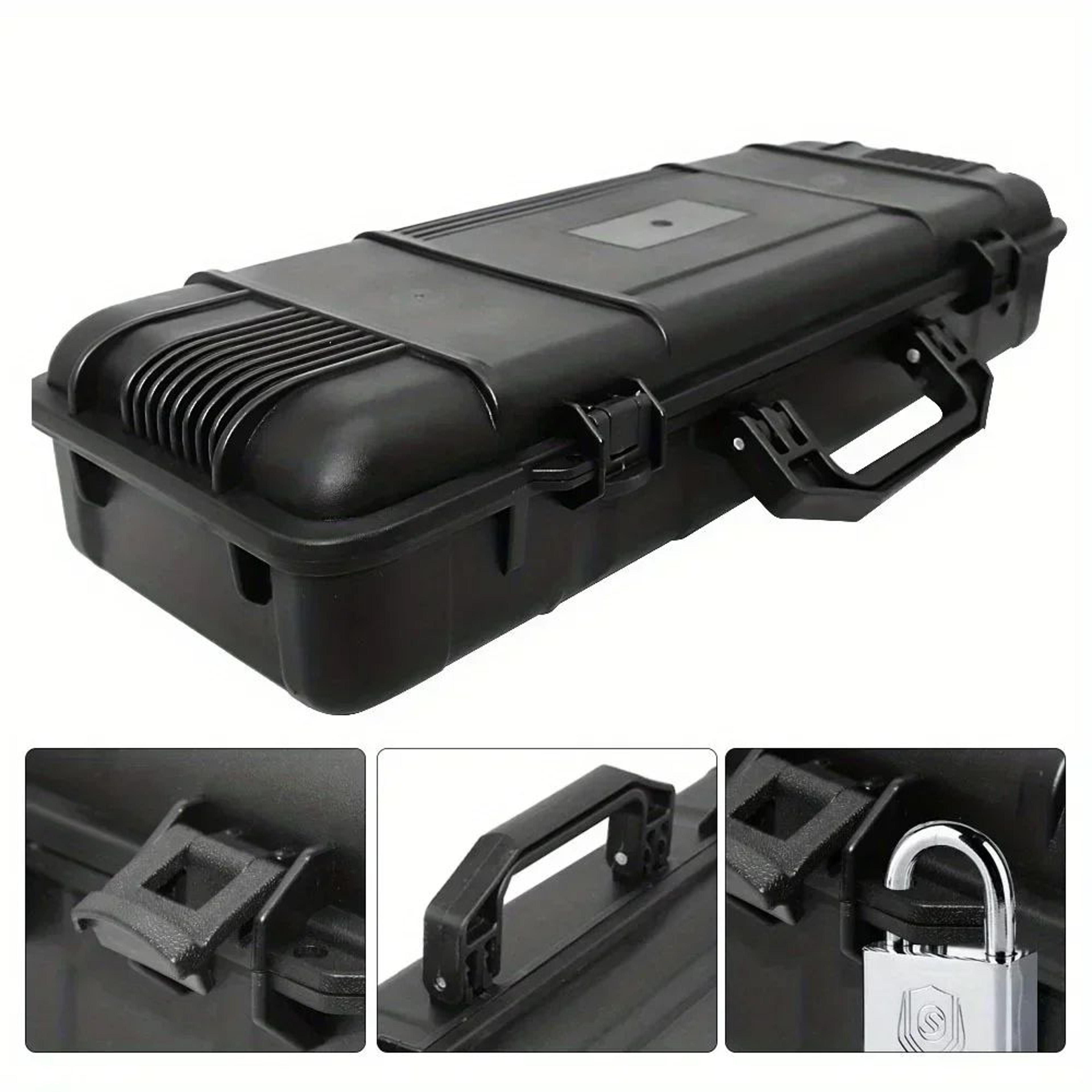 Sealed Shockproof Hard Carry Case With Foam Insert  Protective Storage Box For Cameras Instruments  5