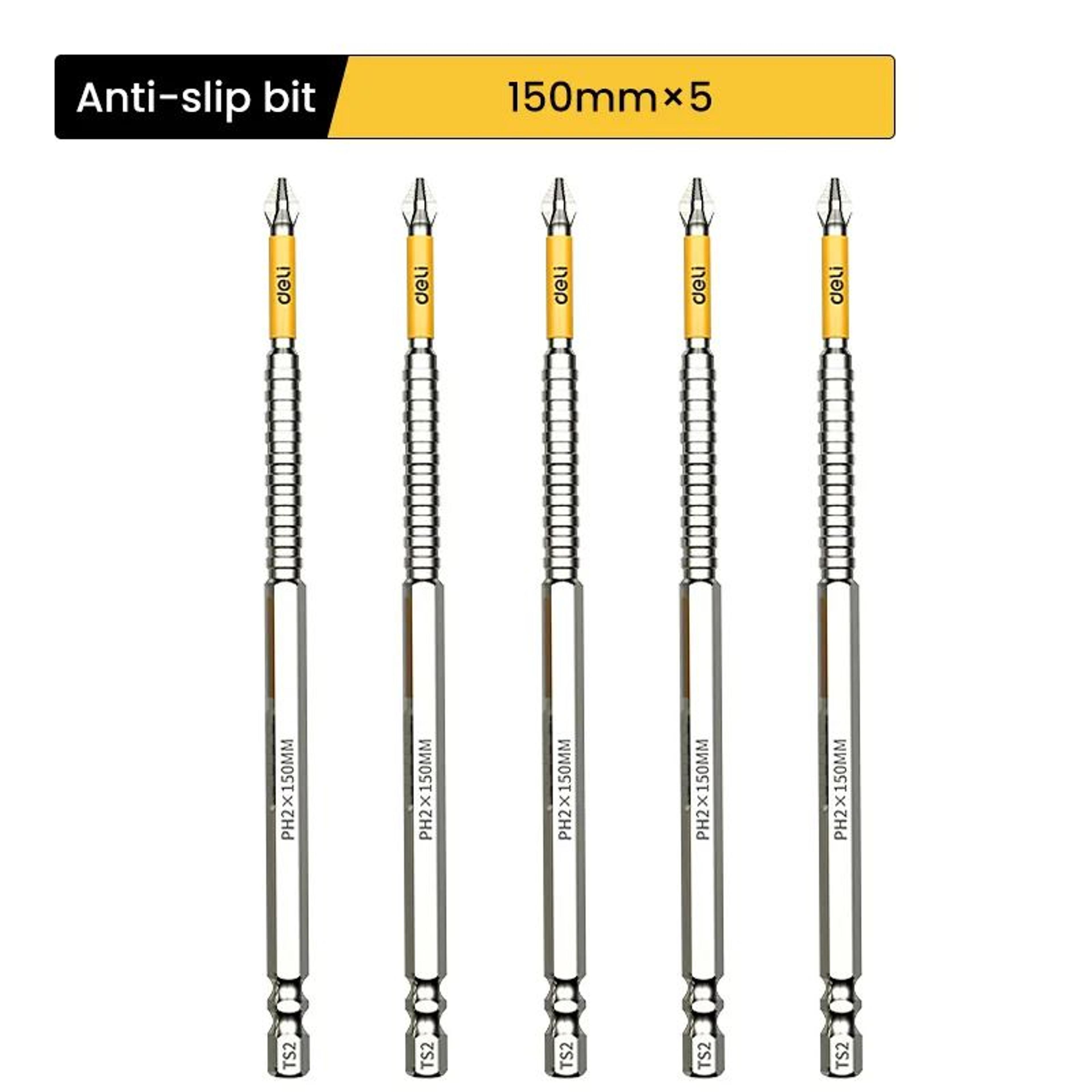 PH2 Magnetic NonSlip Cross Screwdriver Bit Set  Hardened Steel Batch Head Drill Bits 25150mm For Po 12