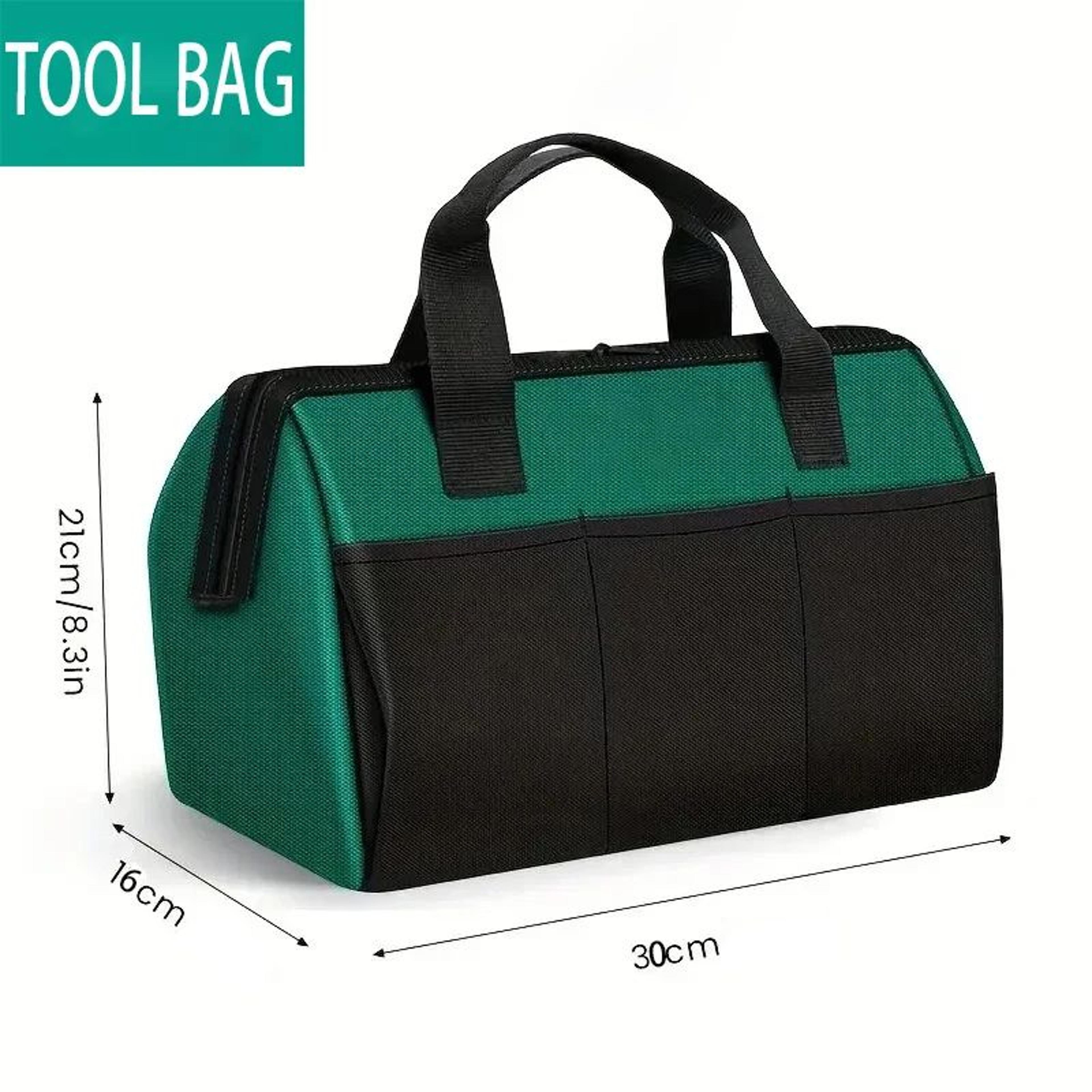 23 Inches HeavyDuty Waterproof Tool Bag  1680D Oxford Large Capacity Electrician Storage Tote WearR 8