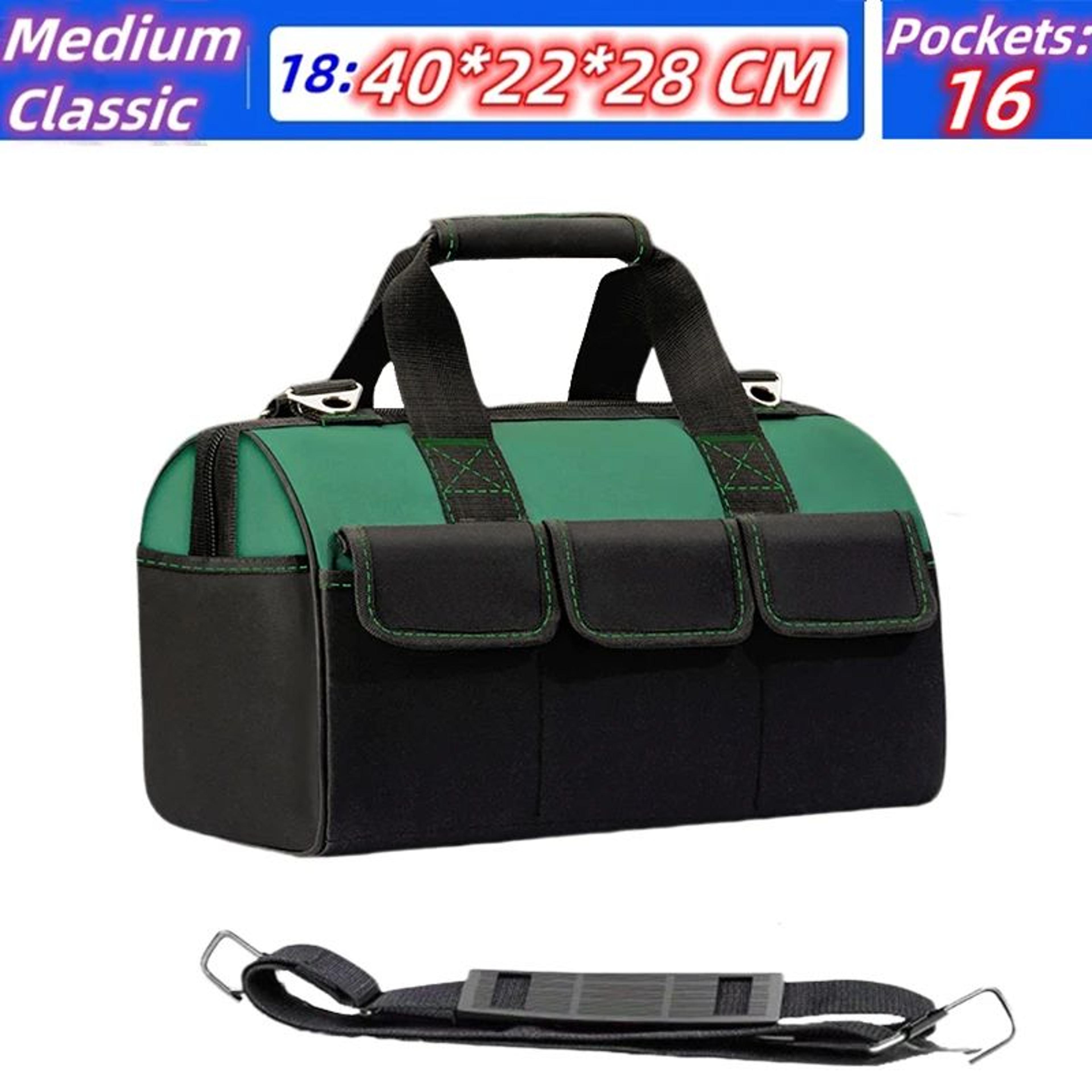 23 Inches HeavyDuty Waterproof Tool Bag  1680D Oxford Large Capacity Electrician Storage Tote WearR 14