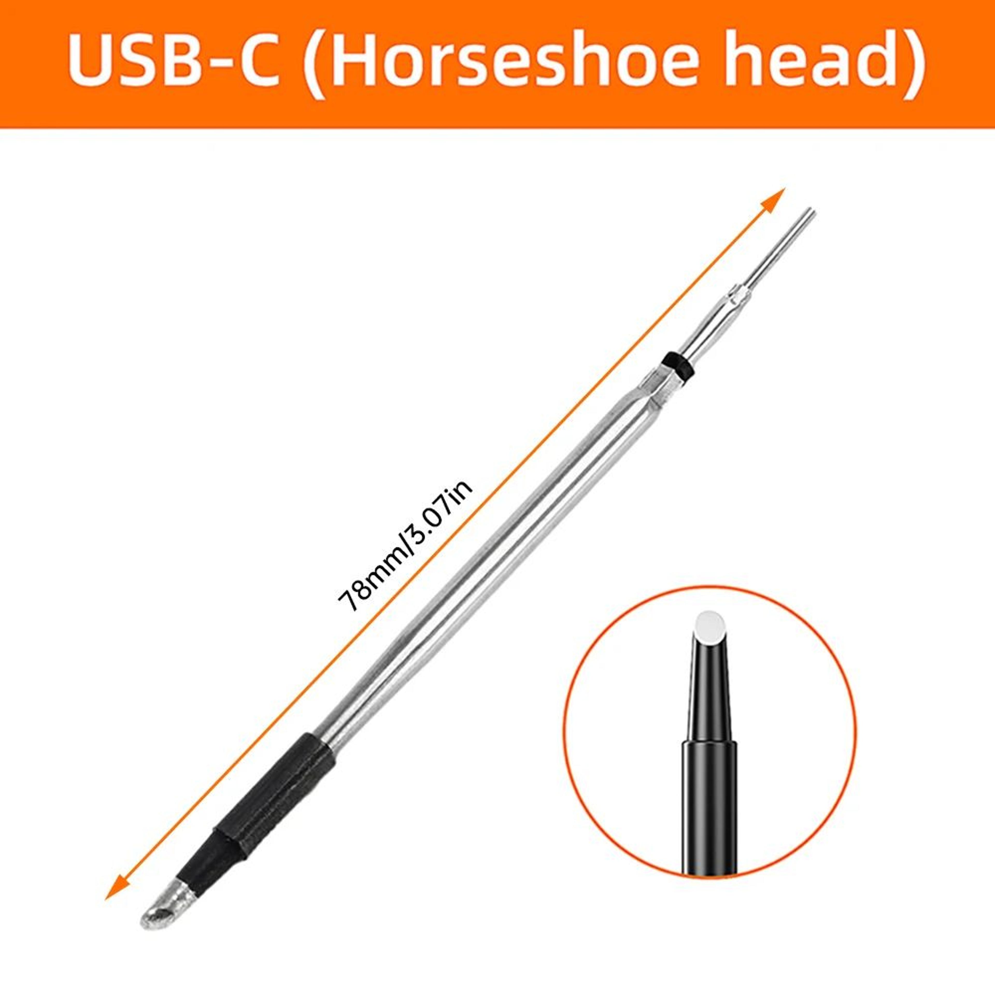 USBC Mini Digital Soldering Iron Kit  260420C Adjustable 5Temp Portable Electric Soldering Tool For 7