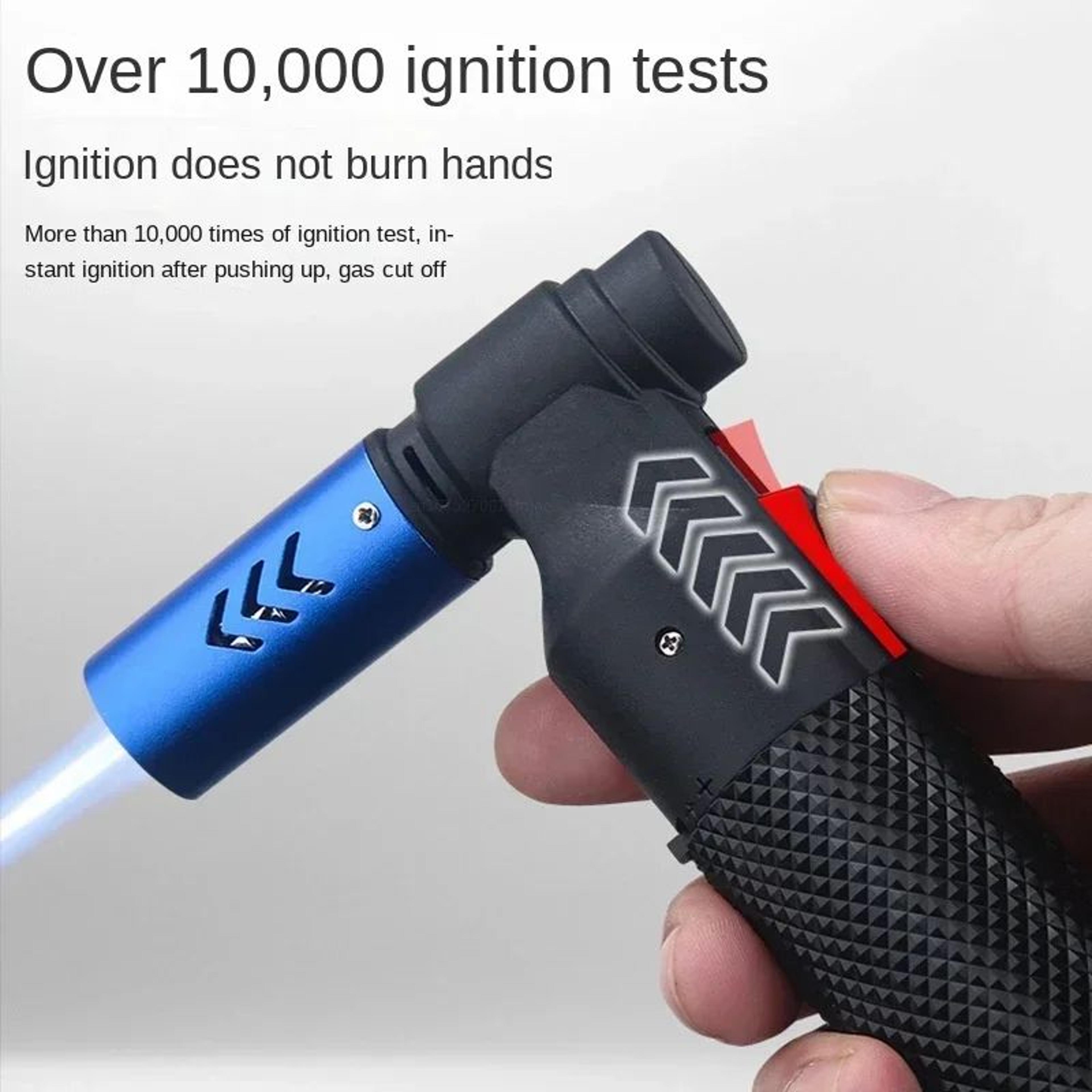 HONEST Windproof Jet Flame Butane Lighter  Metal Torch For Cigars BBQ Kitchen Outdoor Camping  Jewe 0