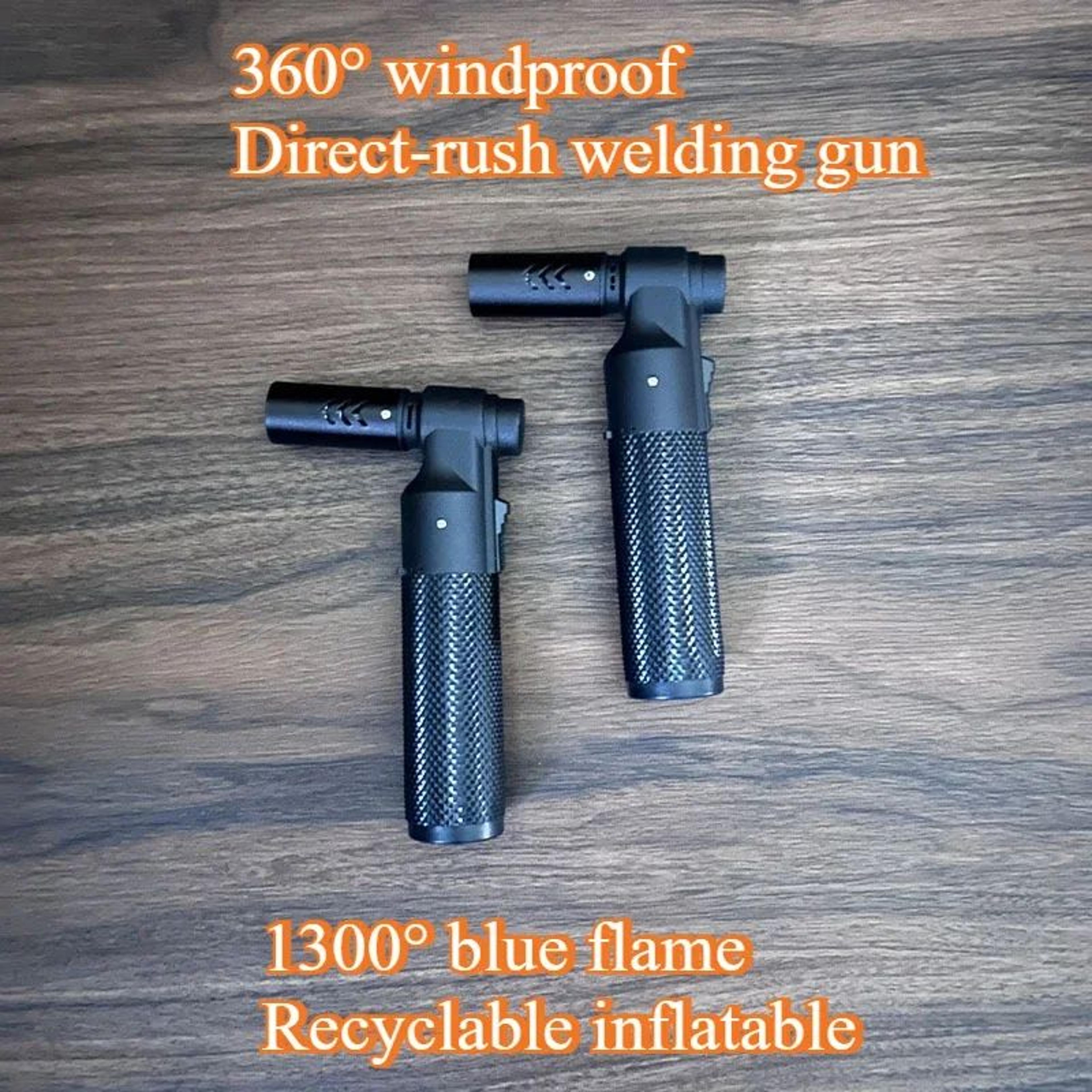 HONEST Windproof Jet Flame Butane Lighter  Metal Torch For Cigars BBQ Kitchen Outdoor Camping  Jewe 5